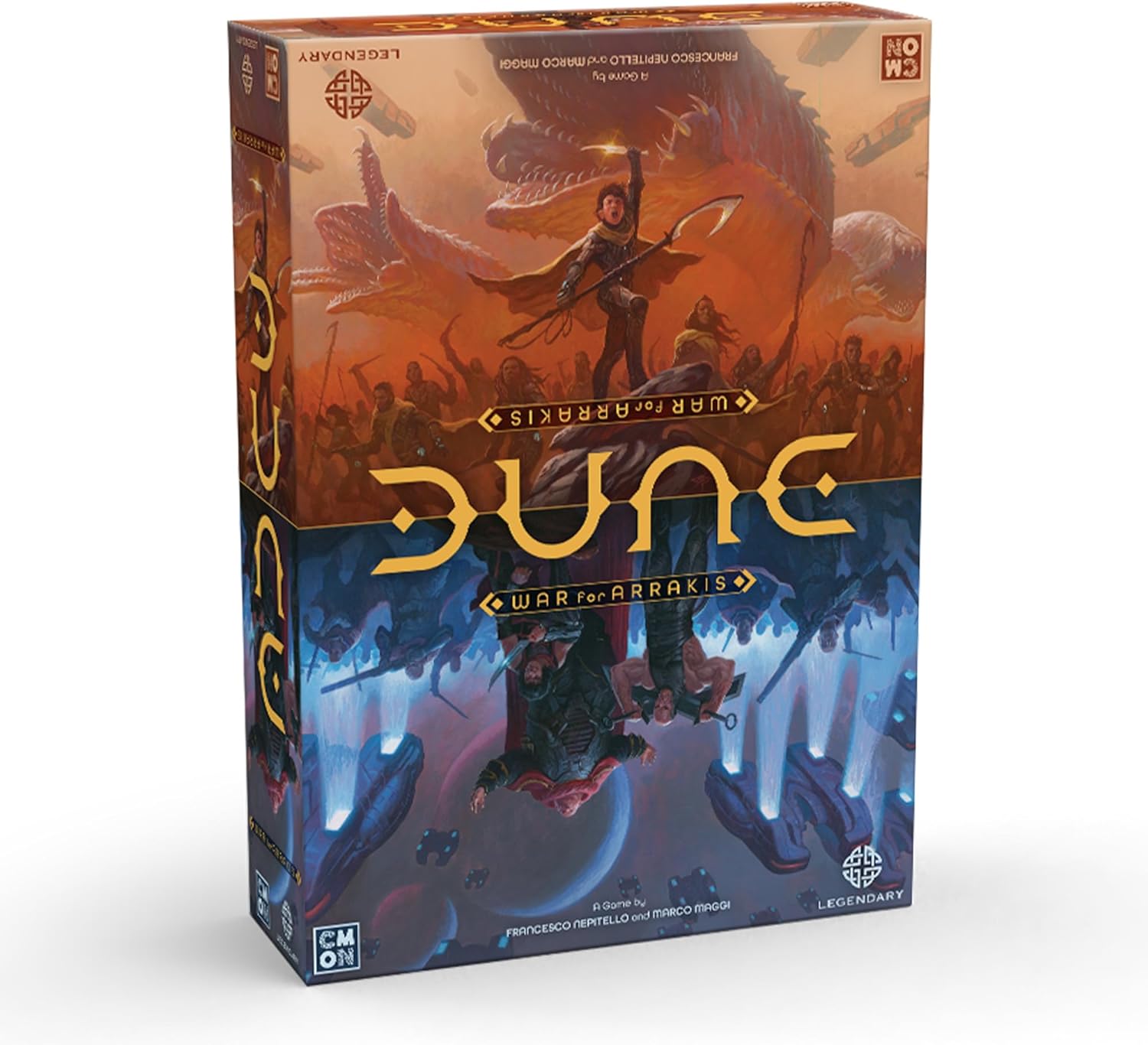 CMON Dune: War for Arrakis Brettspiel-Grundbox (DUN001) – Tabletop-Miniaturen-Strategiespiel mit asymmetrischem Gameplay und detaillierten Plastikfiguren