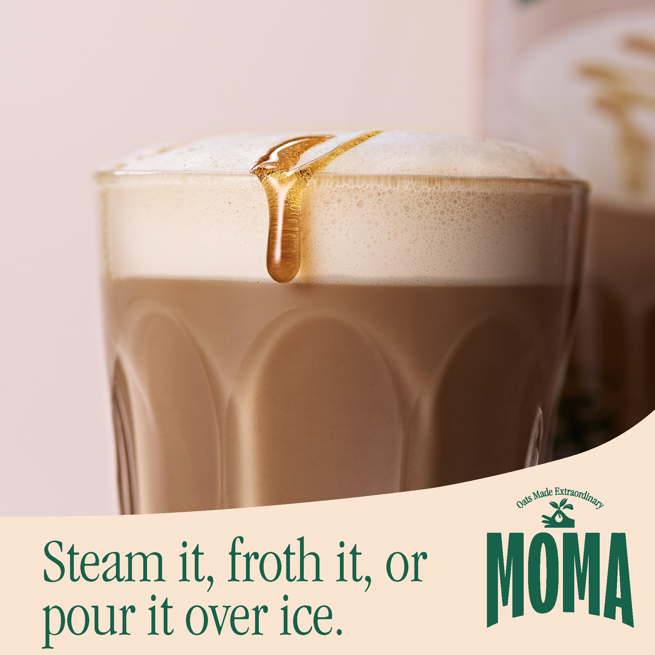 MOMA Salted Maple & Hazelnut Barista Oat Drink - 1L - Plant-Based, Foamable, Not From Concentrate 4