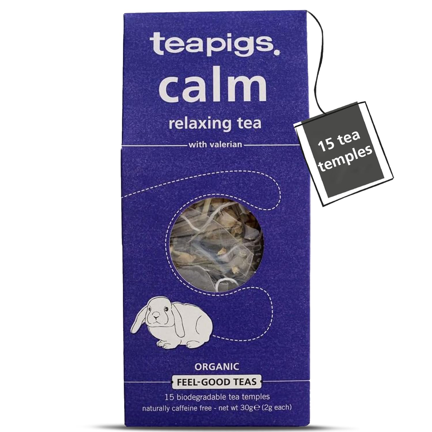teapigs Calm Herbal Tea Bags - Caffeine-Free, Organic Chamomile & Valerian Root Blend | 15 Count 1