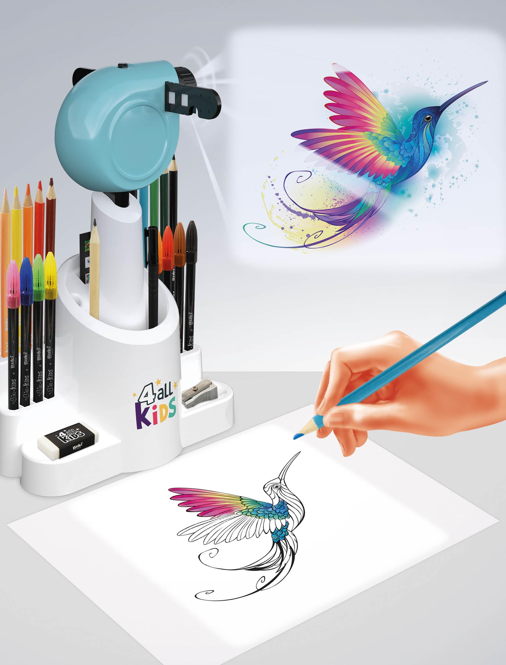 Buki Kids Drawing Projector with Adjustable Height & Focus - Art Projector 6