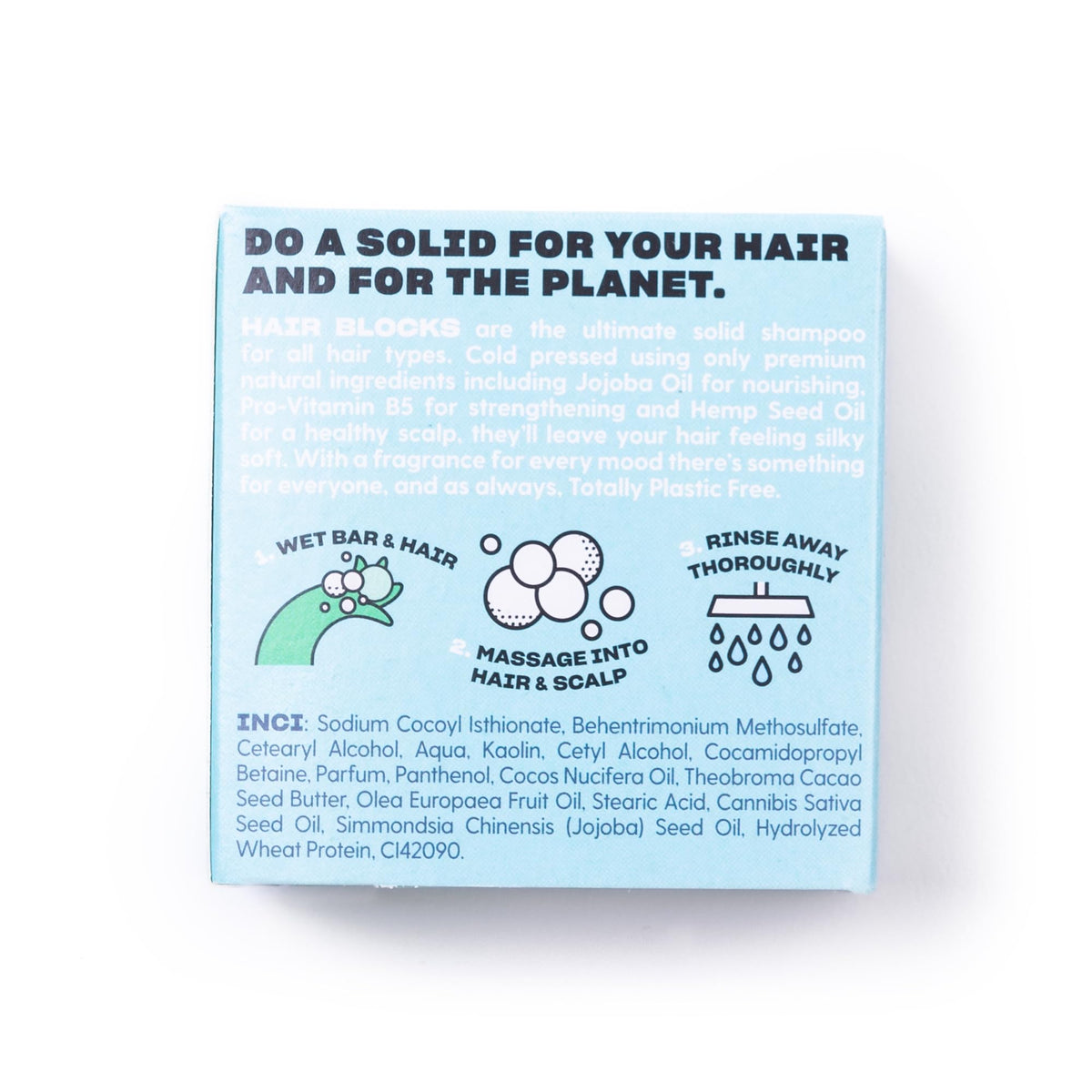 Shower Blocks Hair Blocks Solid Shampoo Bar - Peppermint, 85g
