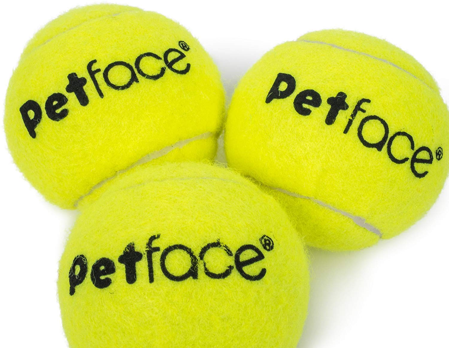 Petface Super Tennis Balls For Dogs - 12 Pack, Chew-Proof, Outdoor Exercise | Yellow 2
