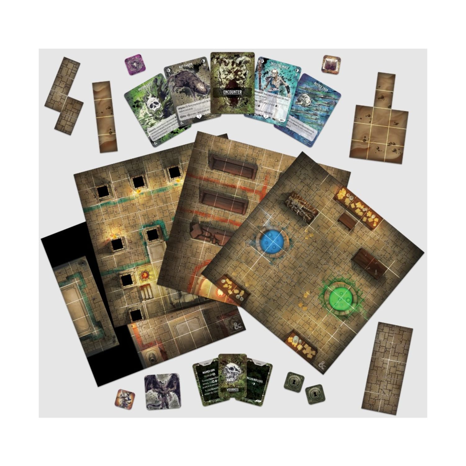 FLIPSIDE GAMING Dungeons & Dragons Onslaught: Tomb of Horrors Expansion - Solo/Co-op Board Game Pieces for Ages 8+