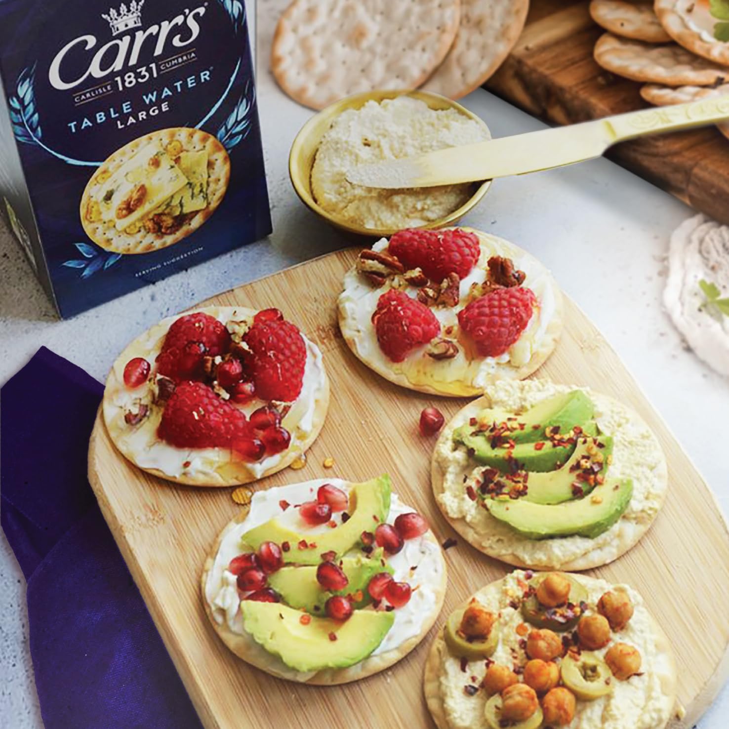 Carr's Table Water Large Crackers - 200g | Multigrain | Vegetarian