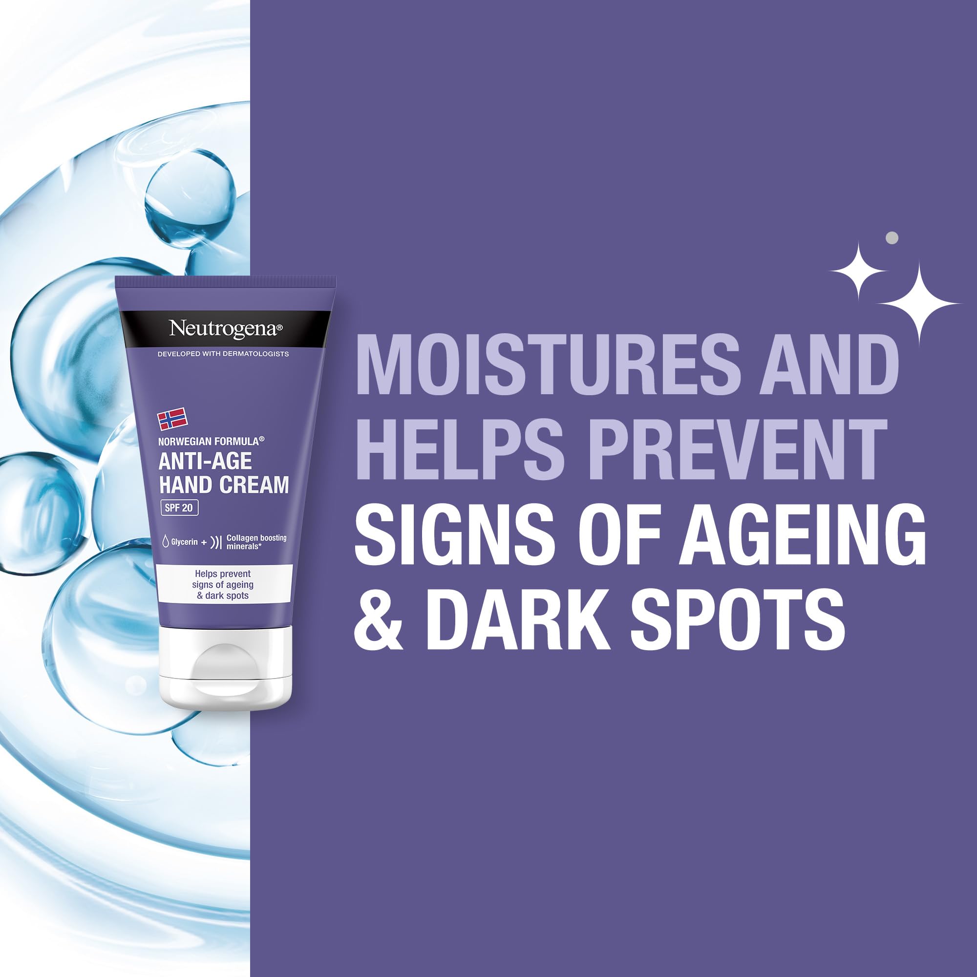 Neutrogena Norwegian Formula Visibly Renew Supple Touch Hand Cream SPF 20 - Hydrating, Collagen Boosting, Anti-Aging - 75ml 2