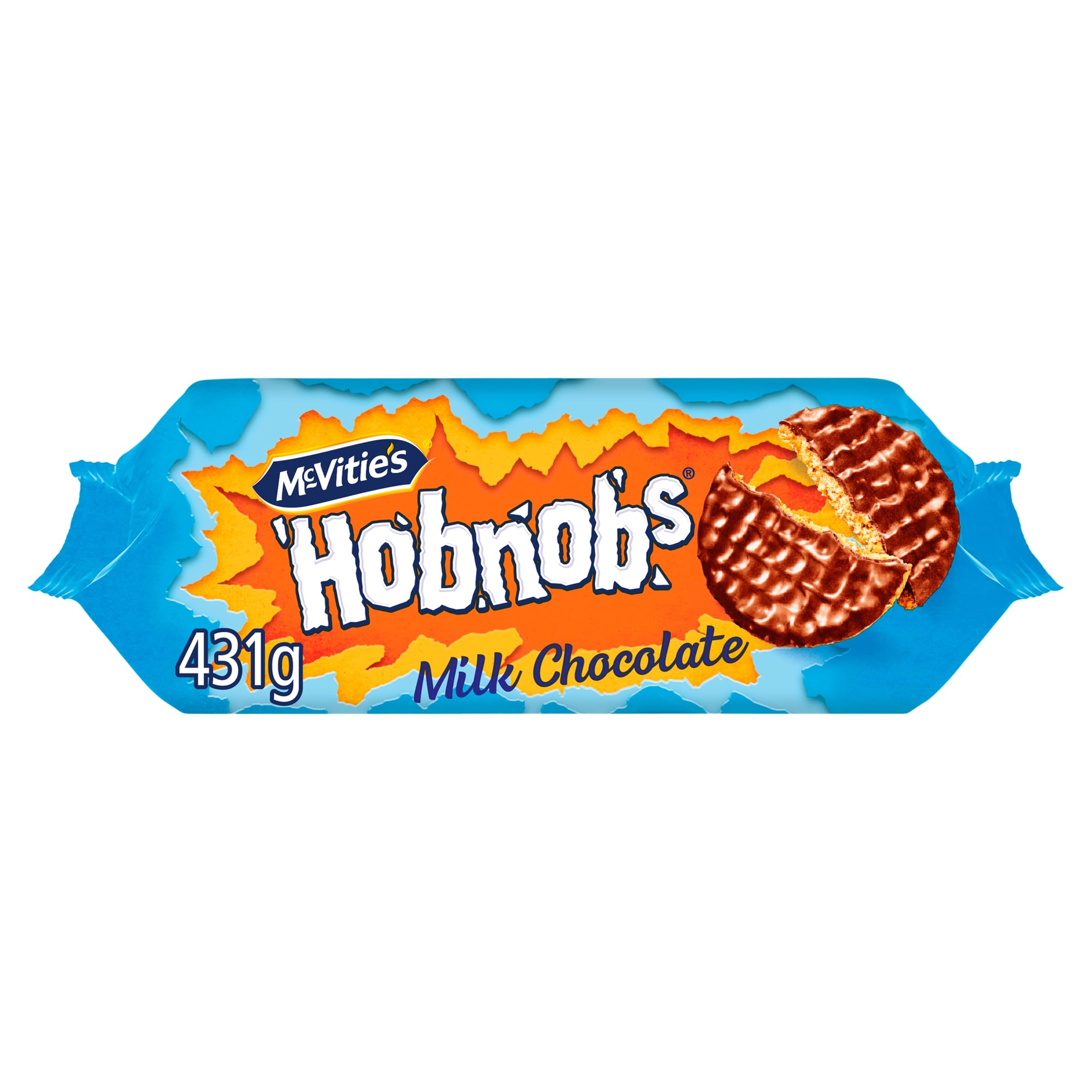 McVitie's Hobnobs Milk Chocolate Biscuits - Crunchy Oat Base | 431g Pack 1
