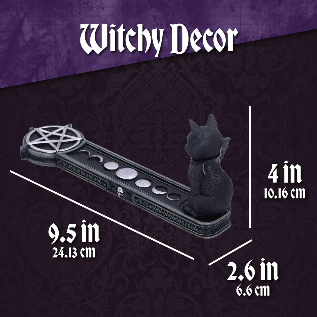 Nemesis Now Cult Cuties Malpuss Gothic Incense Holder in Black Resin