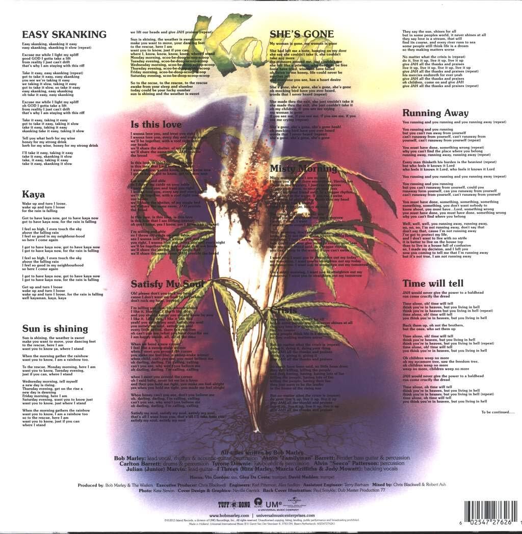 Bob Marley & The Wailers - Kaya [Vinyl]