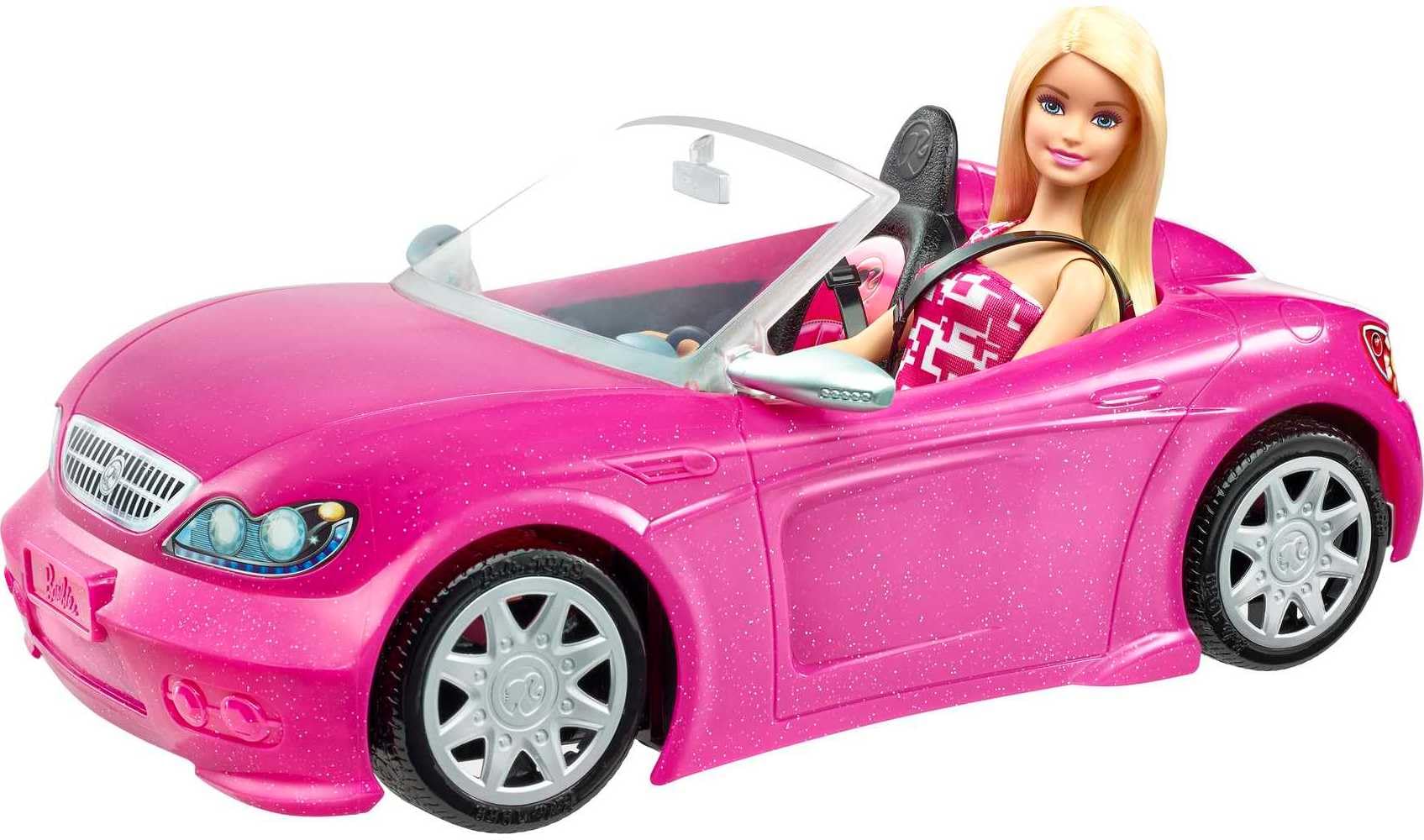 Barbie Convertible and Doll Pack - Pink, 2-Seater, Includes Barbie Doll
