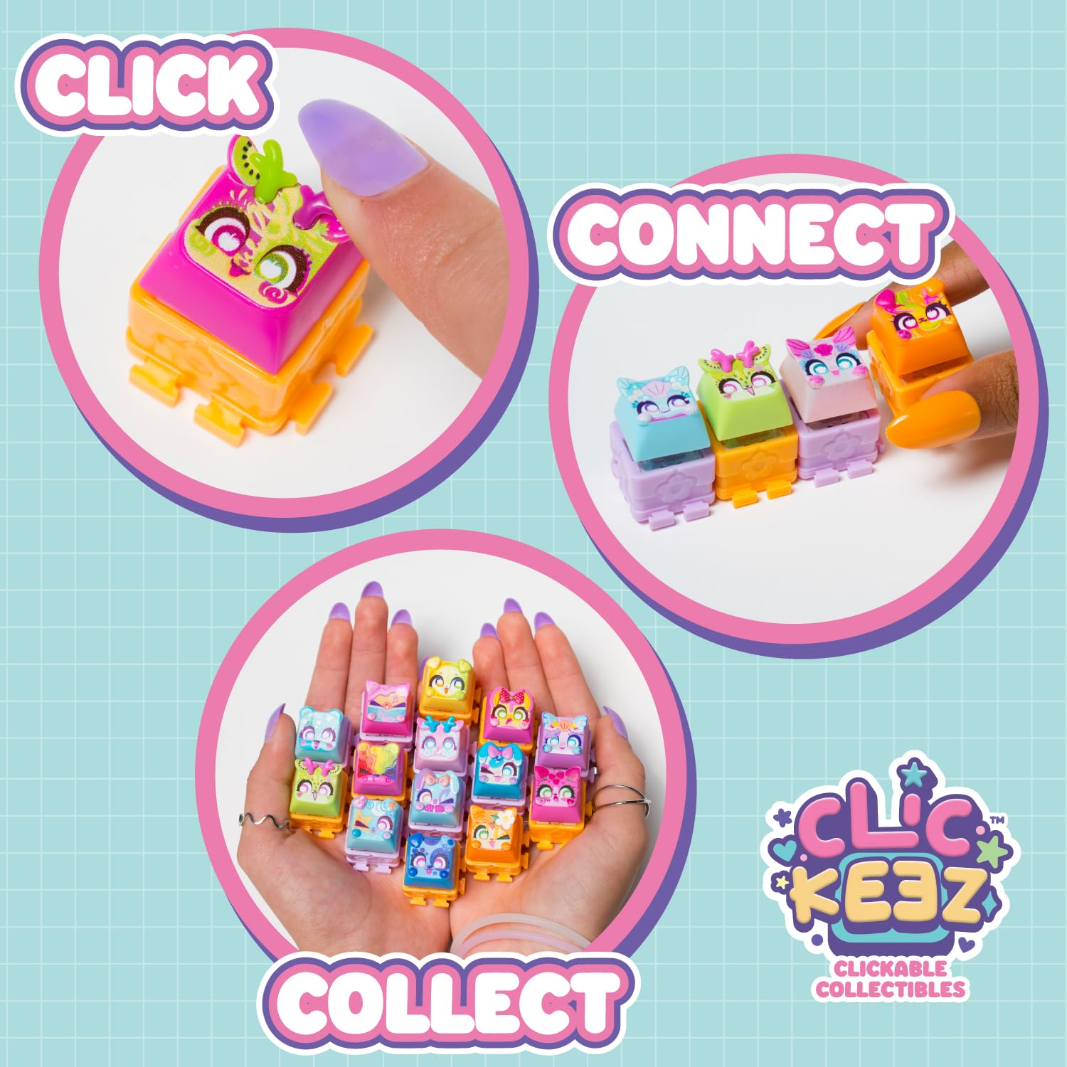 Clickeez Clickeez Multipack - Series 2 | 5 Clickable Keyboard Collectibles 5