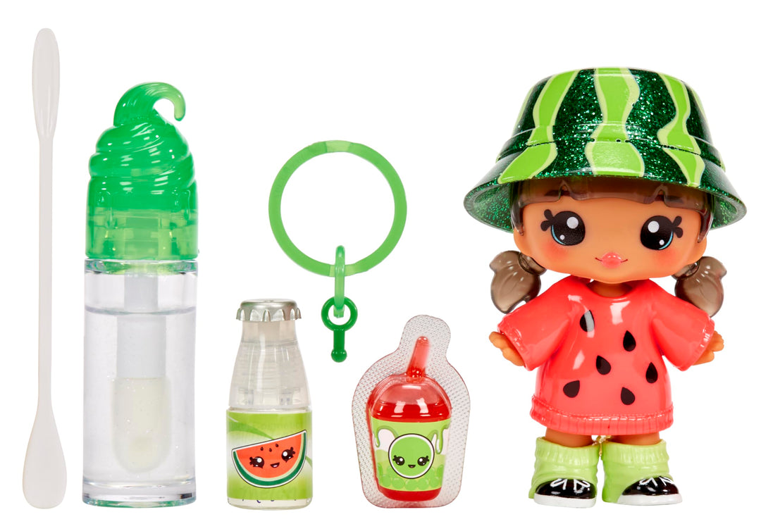 Yummiland Maya Watermelon Doll - Scented DIY Lipgloss Kit for Kids 4+