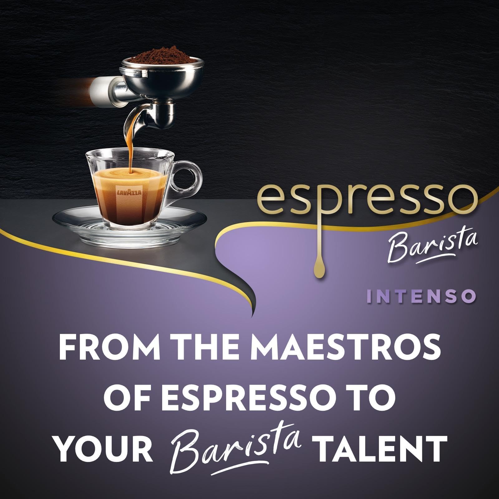 Lavazza Espresso Barista Intenso Ground Coffee - Intense Flavor | Cocoa & Wood Notes | 250g
