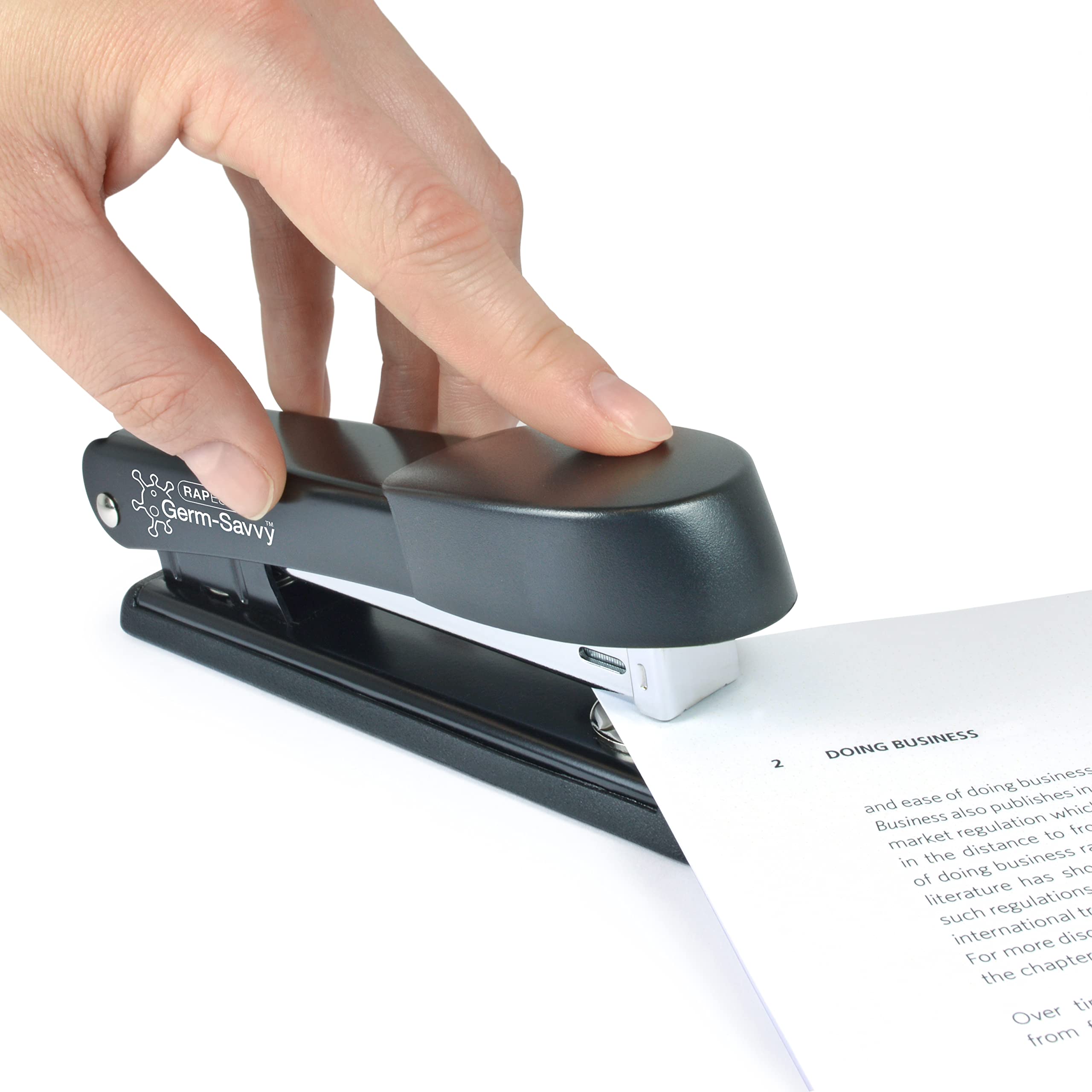 RAPESCO Marlin 1471 Desktop Stapler - 25 Sheet Capacity, Antibacterial | Includes R4 Remover & 5000 Staples 5