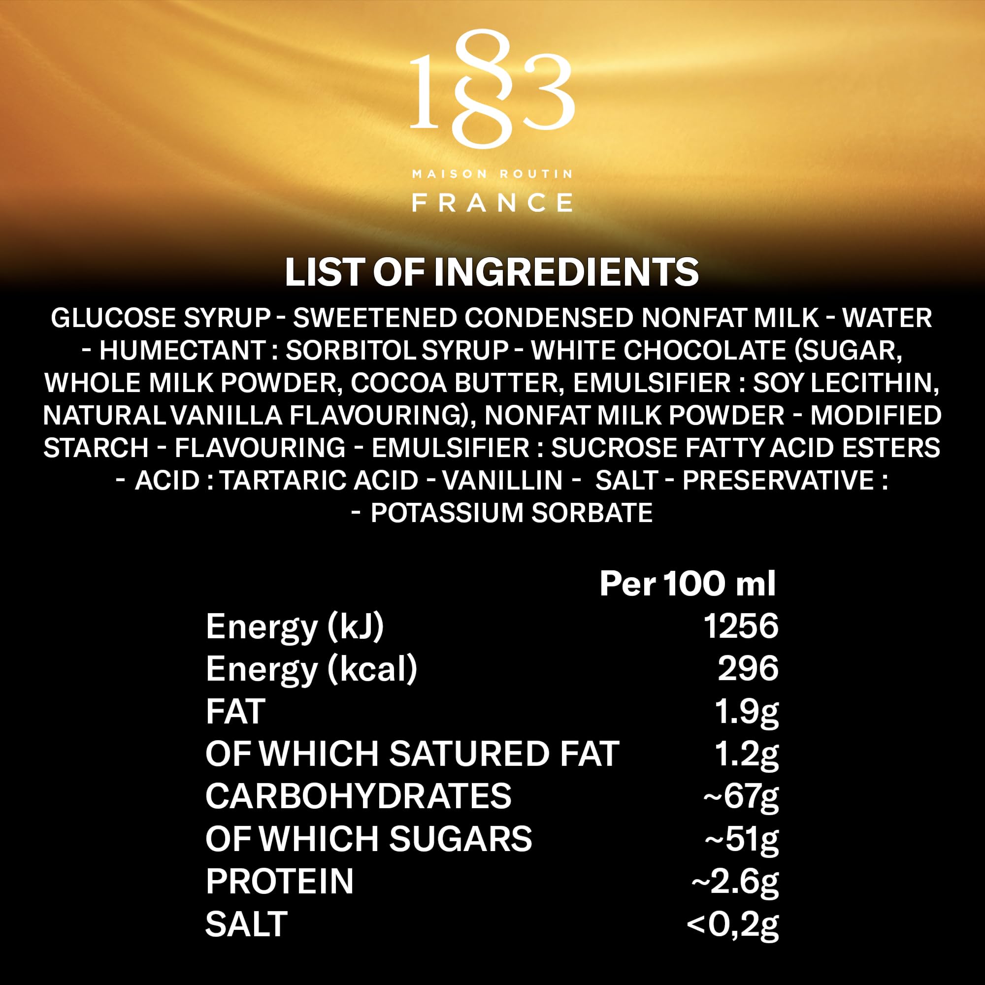 1883 MAISON ROUTIN White Chocolate Sauce - Creamy Indulgence for Desserts & Drinks | 500ml Bottle 3
