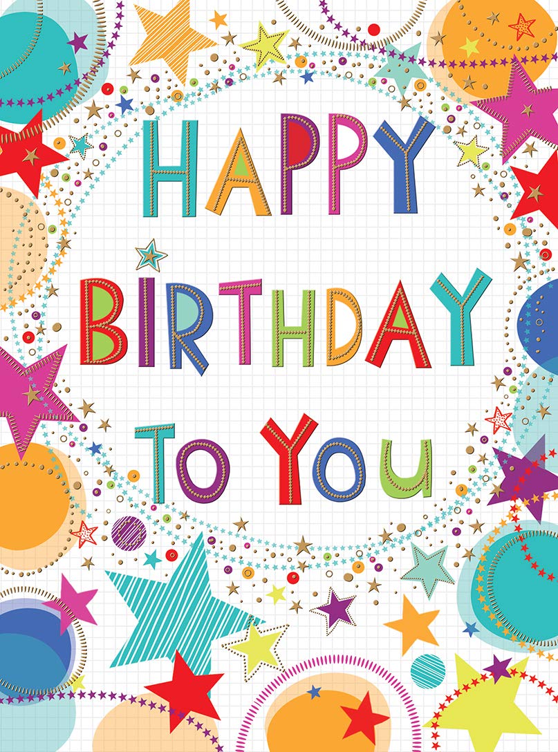 Piccadilly Greetings Modern Birthday Card - Large 12 x 9 Inches | Multicolor | Envelope Included 1