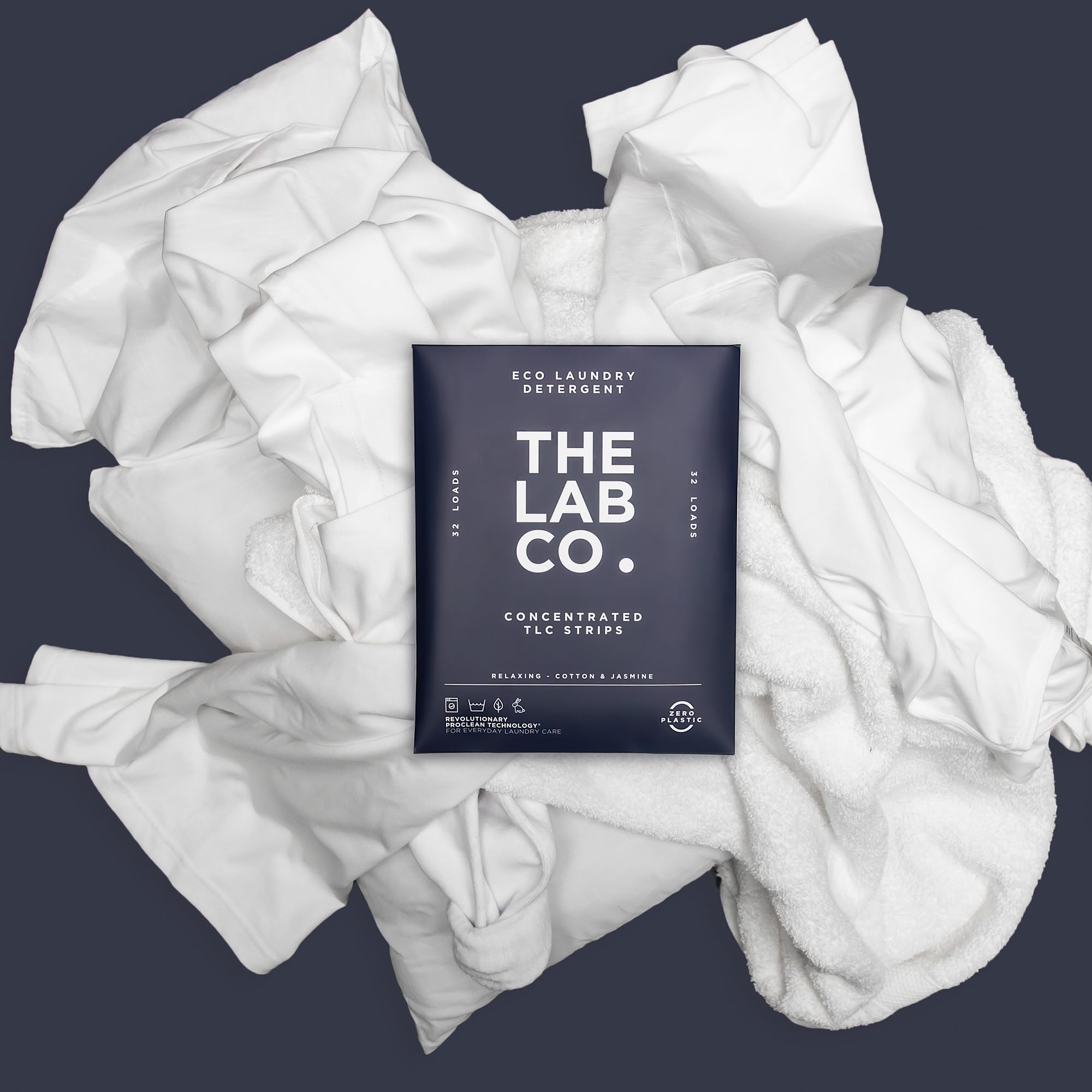 The Lab Co. - Laundry Detergent Strips (32 Loads, Cotton Lavender Jasmine) 9