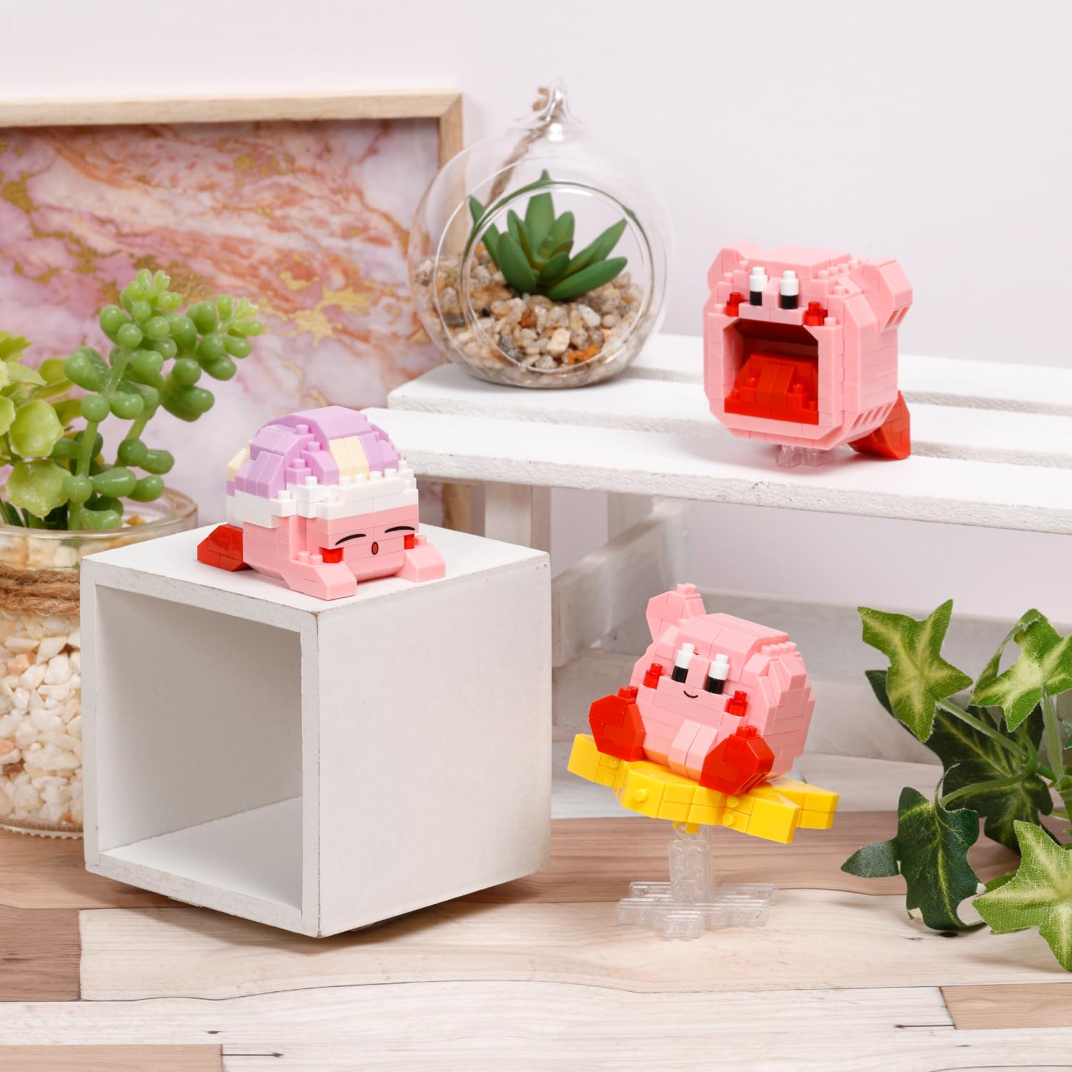 nanoblock Kirby Inhale Model NBCC162 Building Set | 200 Pieces | Ages 12+ 4