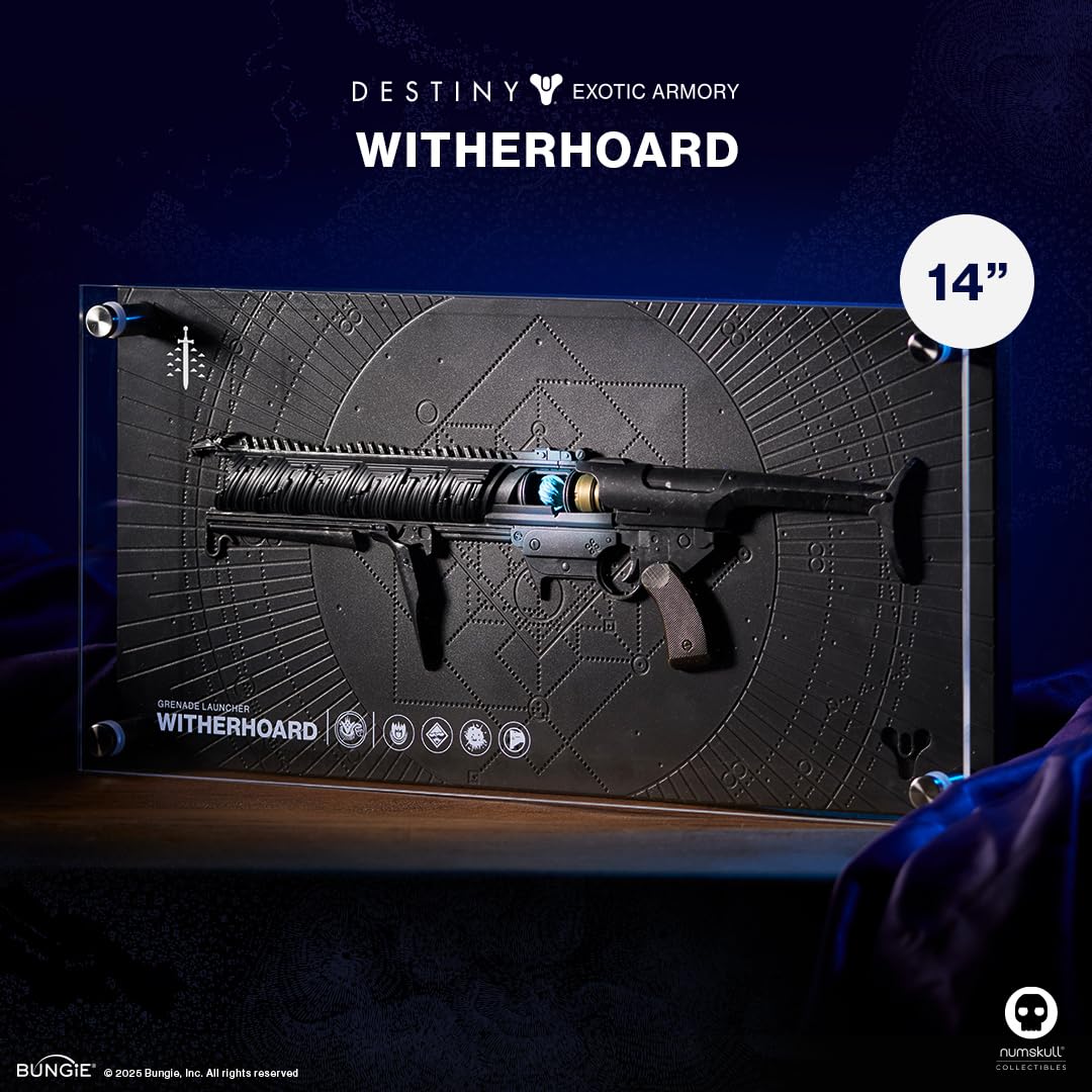 Numskull Witherhoard Exotic Weapon Replica Plaque Limited Edition Destiny Collectible 5