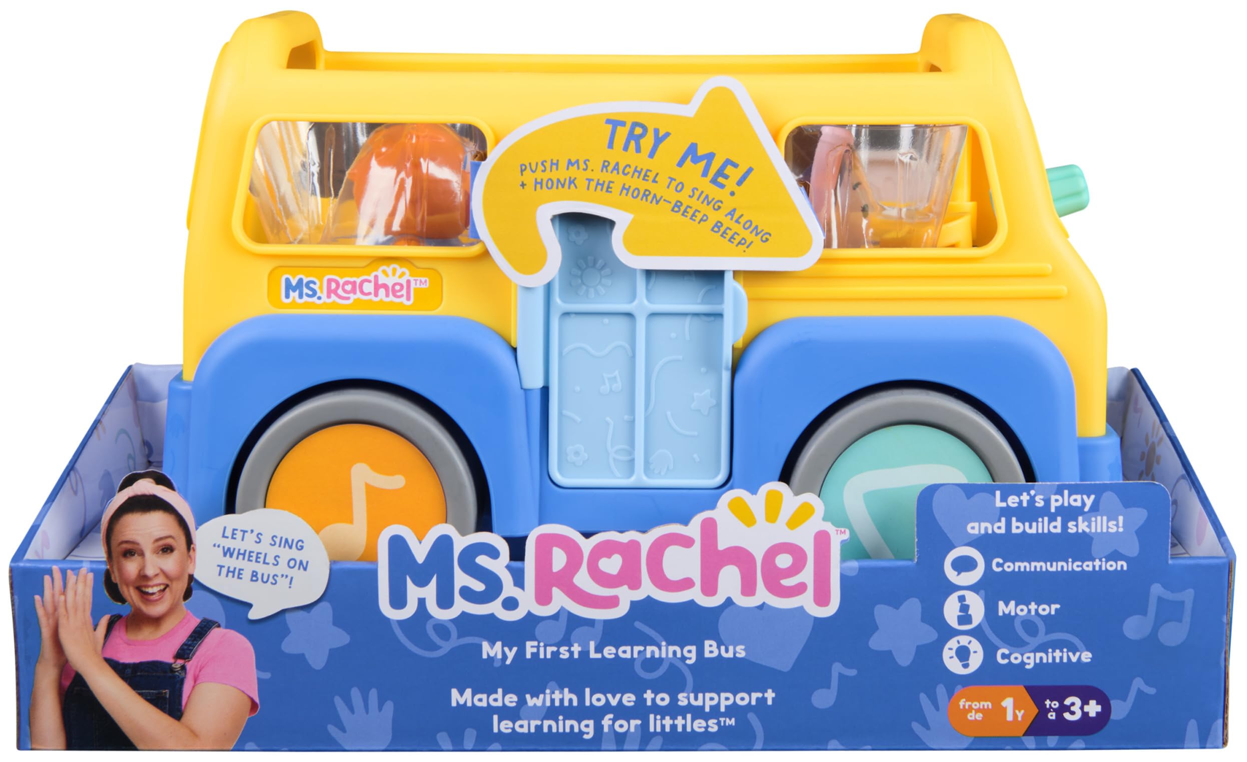 Ms. Rachel Official My First Learning Electronic School Bus with 2 Figures | Ages 12m+ 2
