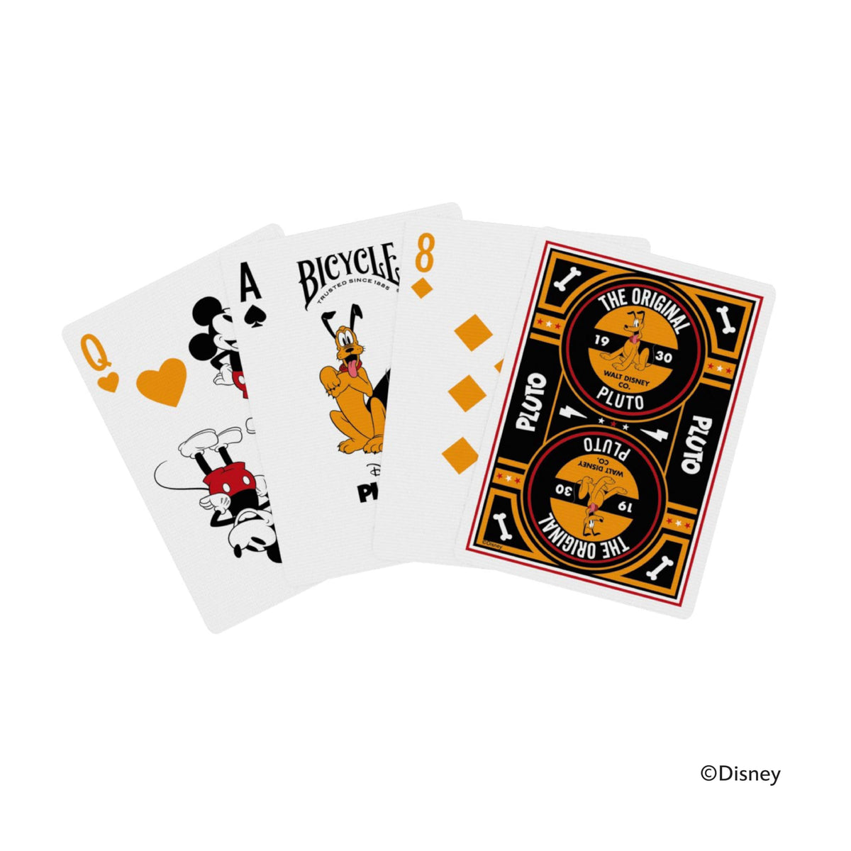 Bicycle Disney Classic Pluto Playing Cards - Poker-Size Deck for Games, Magic & Cardistry