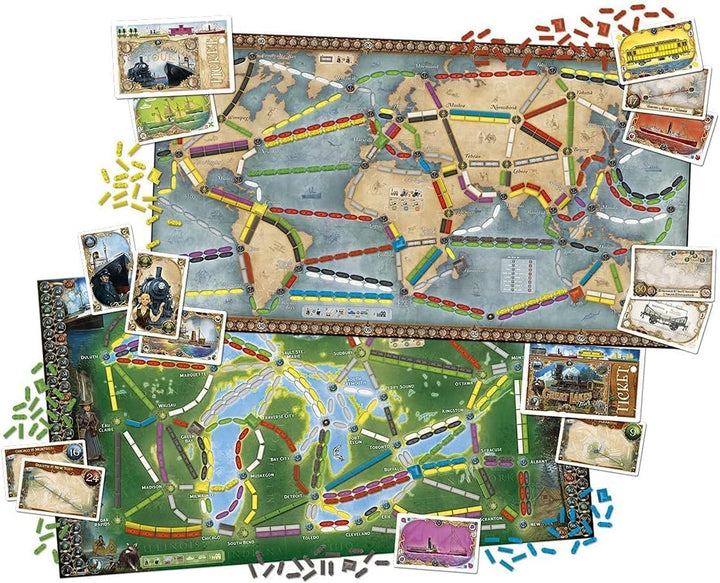Days of Wonder | Ticket to Ride Rails and Sails | Board Game | Ages 10+ | 2-5 players | 60-120 Minutes Playing Time