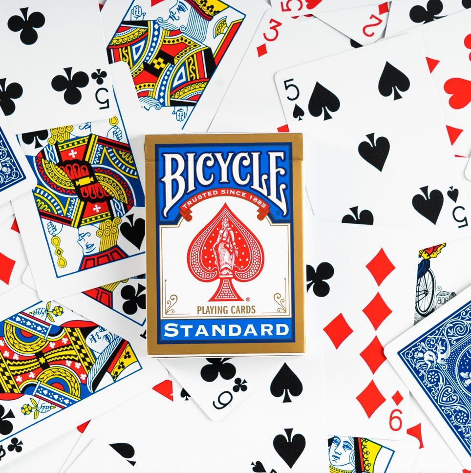 Bicycle Gold Standard Playing Cards - 1 Deck | Air Cushion Finish | Standard Index 5
