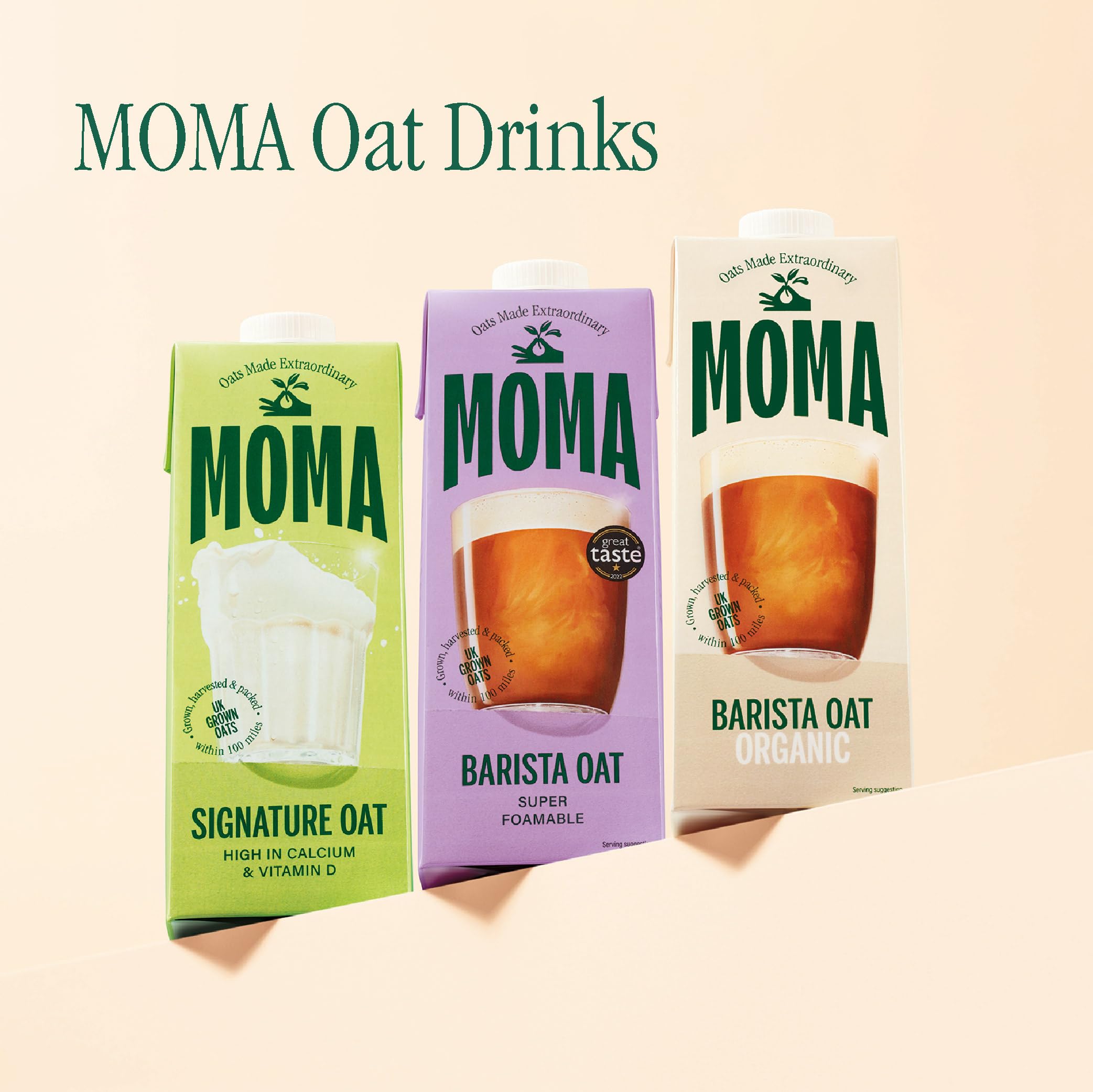 MOMA Pistachio Flavoured Oat Drink - 1L - Plant Based & Vegan - Not From Concentrate 5