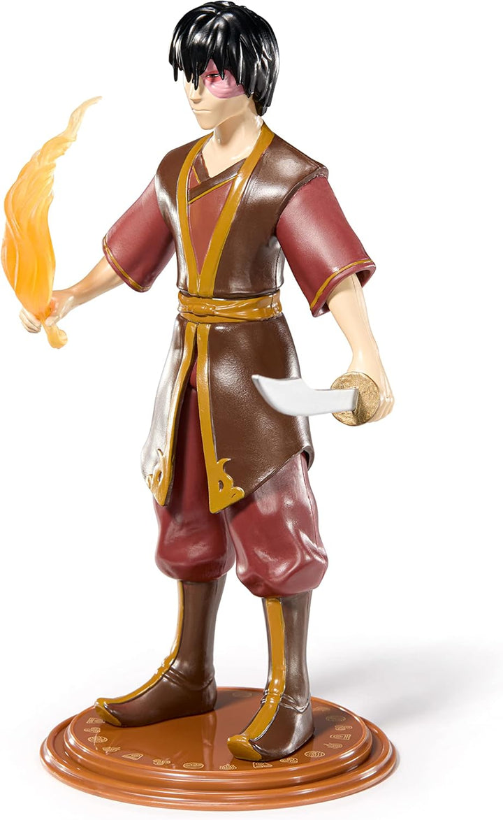 BendyFigs The Noble Collection Avatar: The Last Airbender - Zuko Bendable Posable Collectible Figure (NN8806)