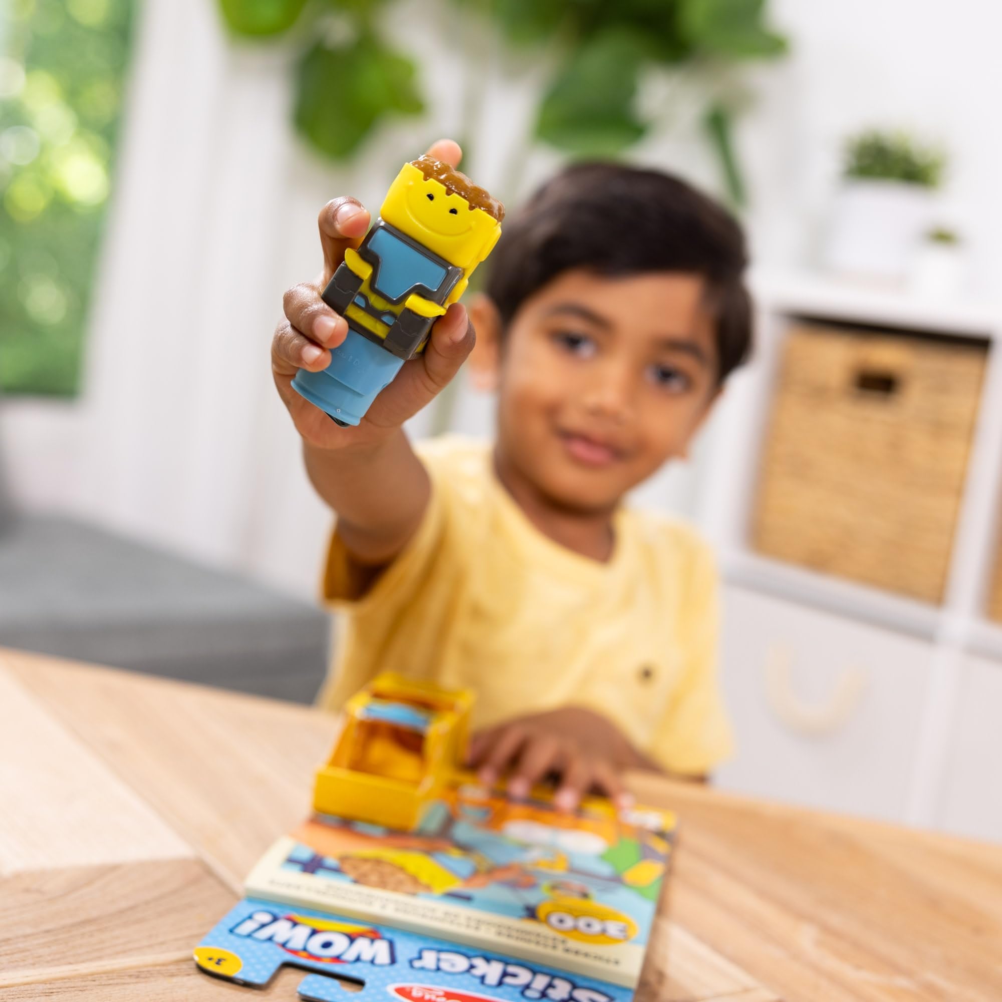 Melissa & Doug Sticker Wow Bulldozer Bundle: Stamper, 500 Stickers, 2 Activity Pads 2