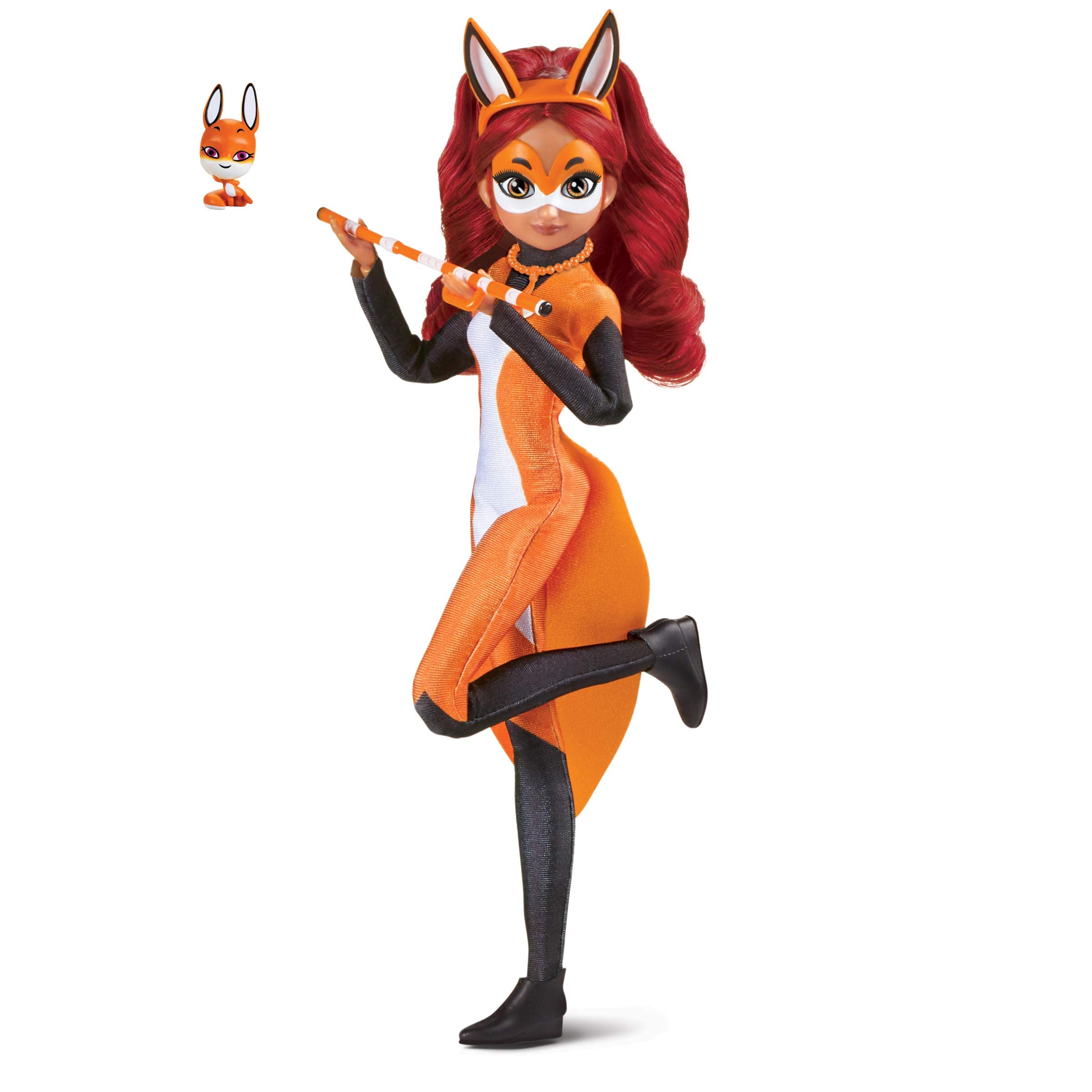 Miraculous Ladybug & Cat Noir 26cm Rena Rouge Fashion Doll - Articulated Alya Figure with Kwami Trixx & Yoyo Weapon 6