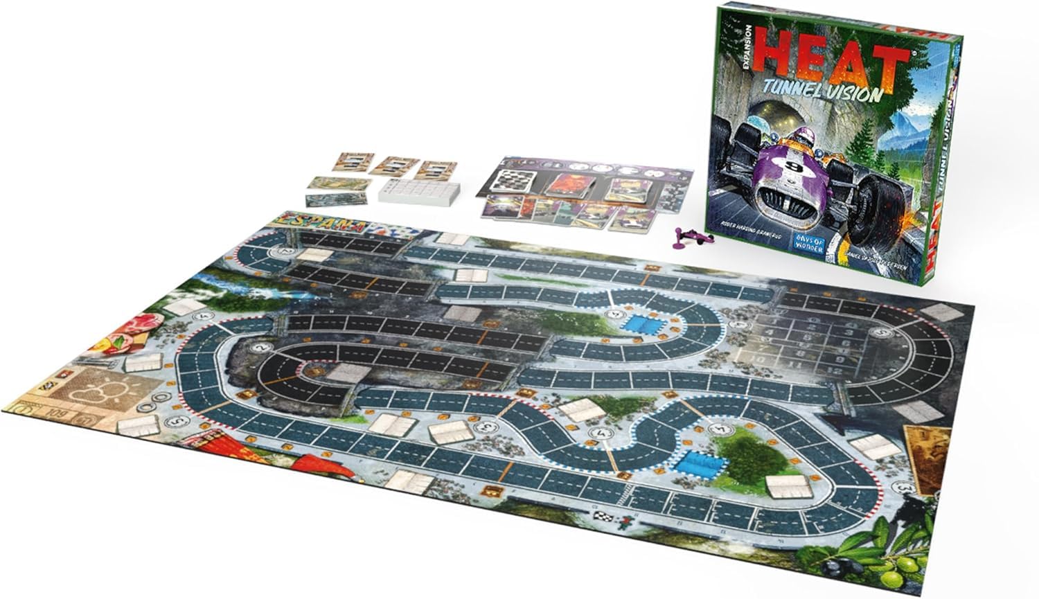 Days of Wonder Heat - Tunnel Vision Expansion | Board Game | Ages 10+ | 1-6 Players | 60 Minutes 3