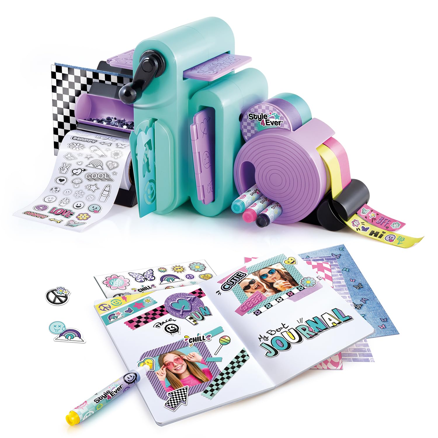Canal Toys Style 4 Ever Scrapbooking 3 in 1 Station - 150+ Accessories | Embossing & Sticker Factory 3