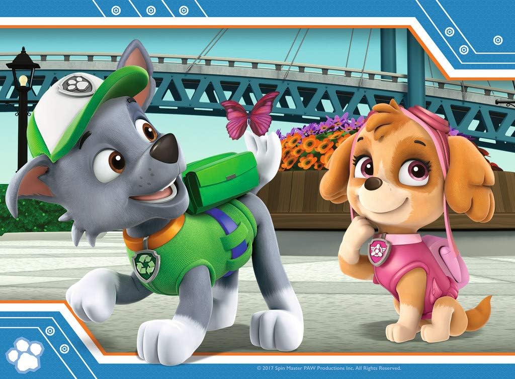 Ravensburger Paw Patrol 4-in-1 Puzzle Set - 12, 16, 20, 24 Piece Jigsaw Puzzles for Kids 3+ 5