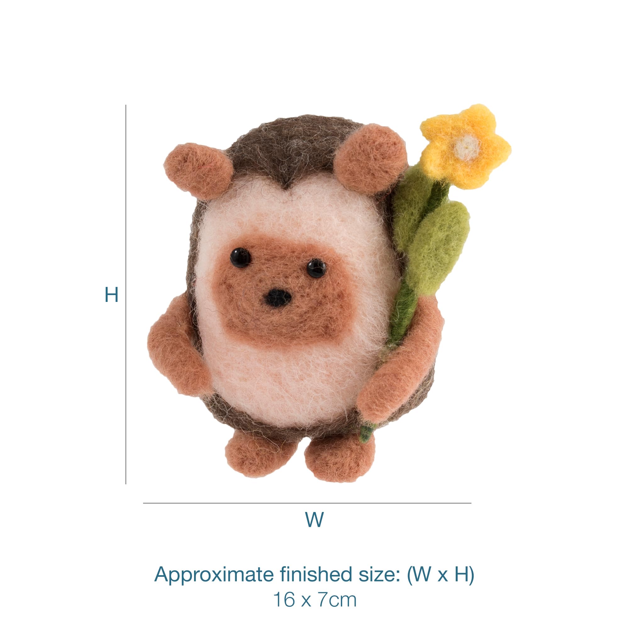 Trimits Needle Felting Craft Kit - Hedgehog | Beginner Friendly | Includes Wool & Tools 3