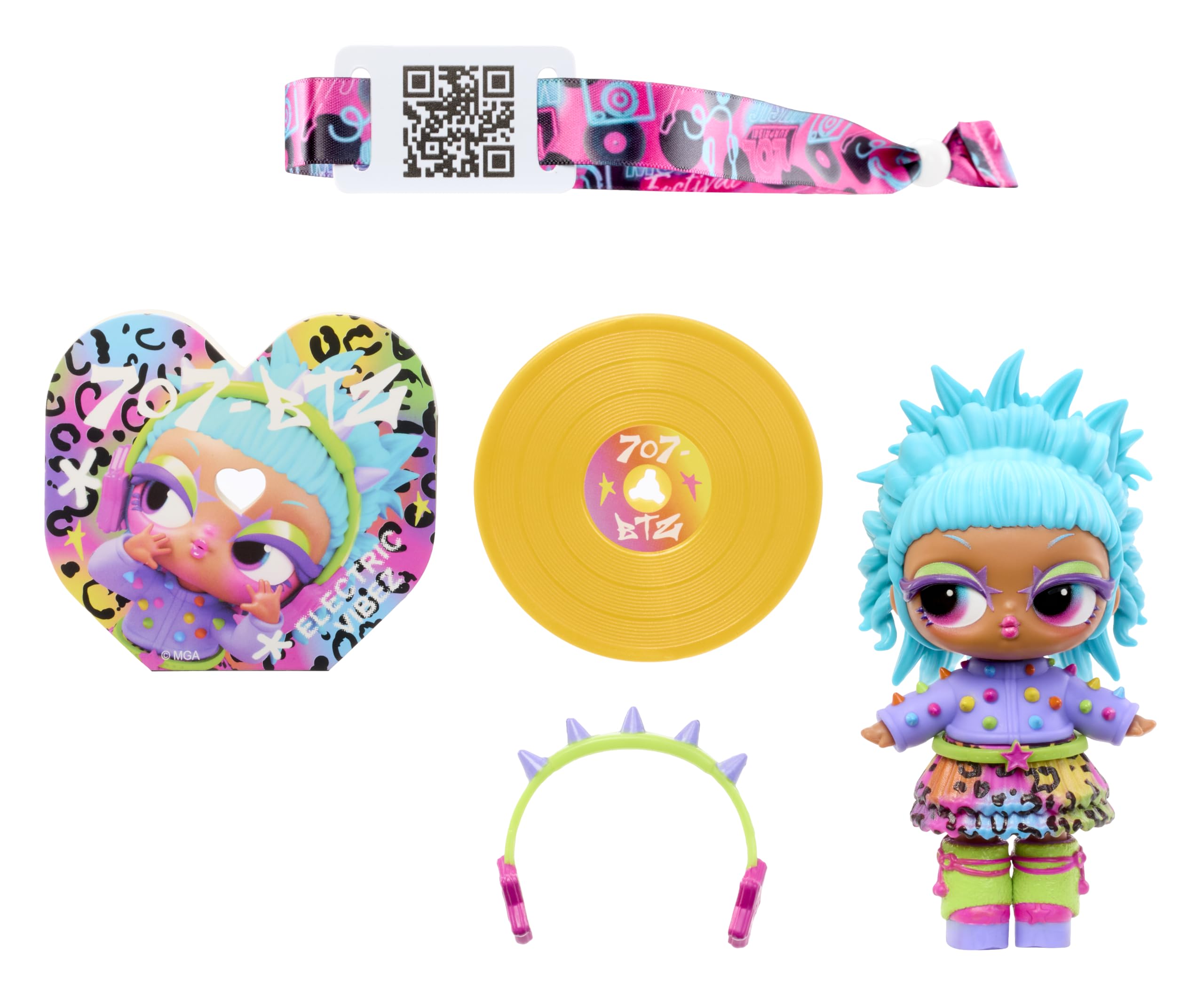 L.O.L. Surprise! Music Festival Dolls - Collectable Doll with Vinyl Album, Pink Disco Ball Container, Festival Wristband Accessories
