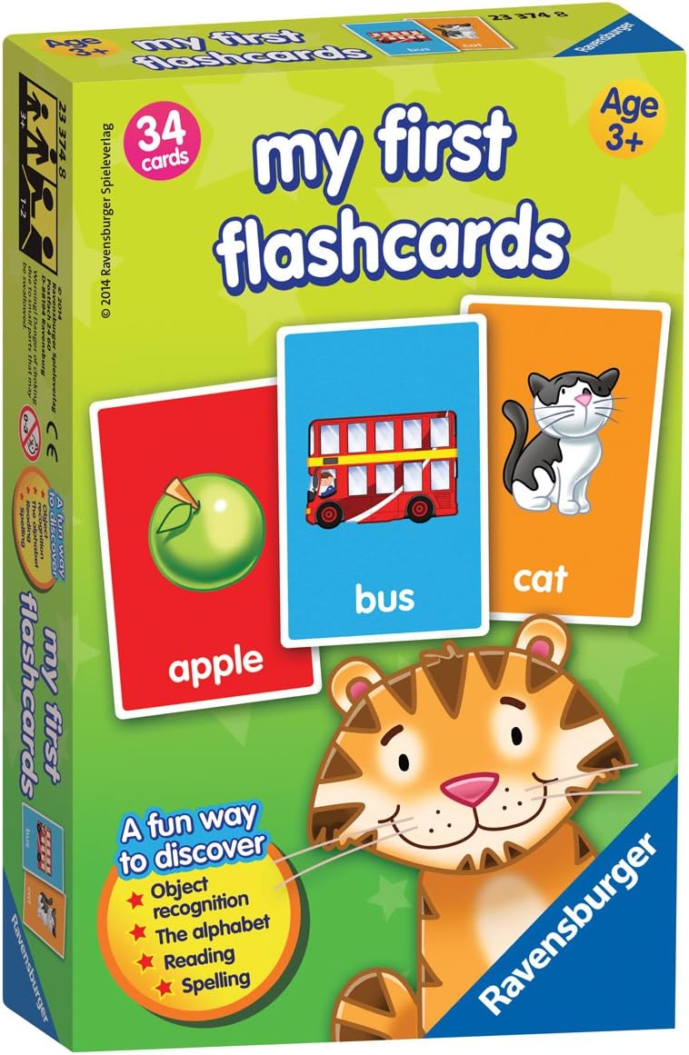 Ravensburger My First Flash Card Game - Educational Card Game for Kids Learning Alphabet, Reading & Spelling 1
