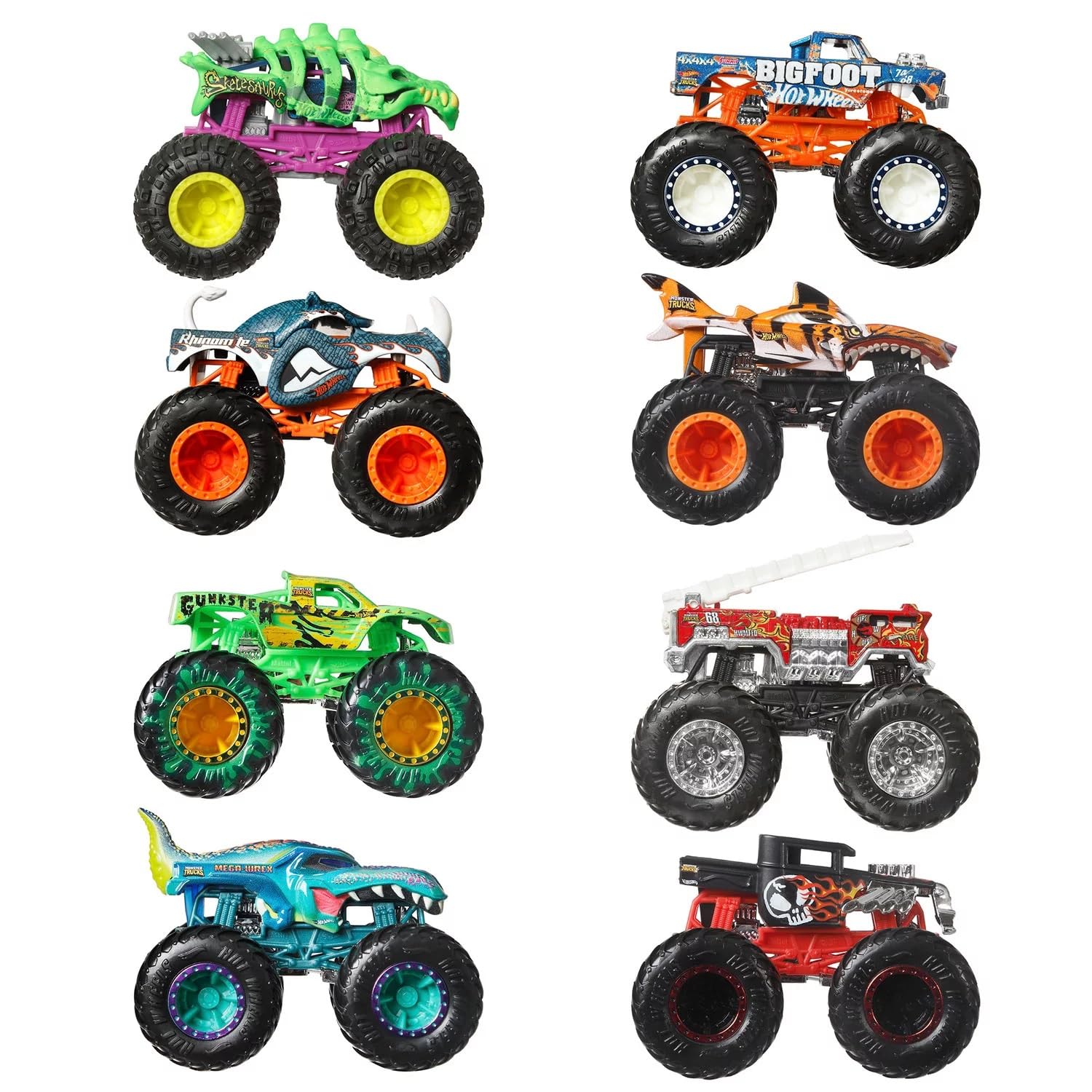 Hot Wheels Monster Trucks Live 8-Pack Set | 1:64 Scale Die-Cast Trucks | Ages 3+ 5