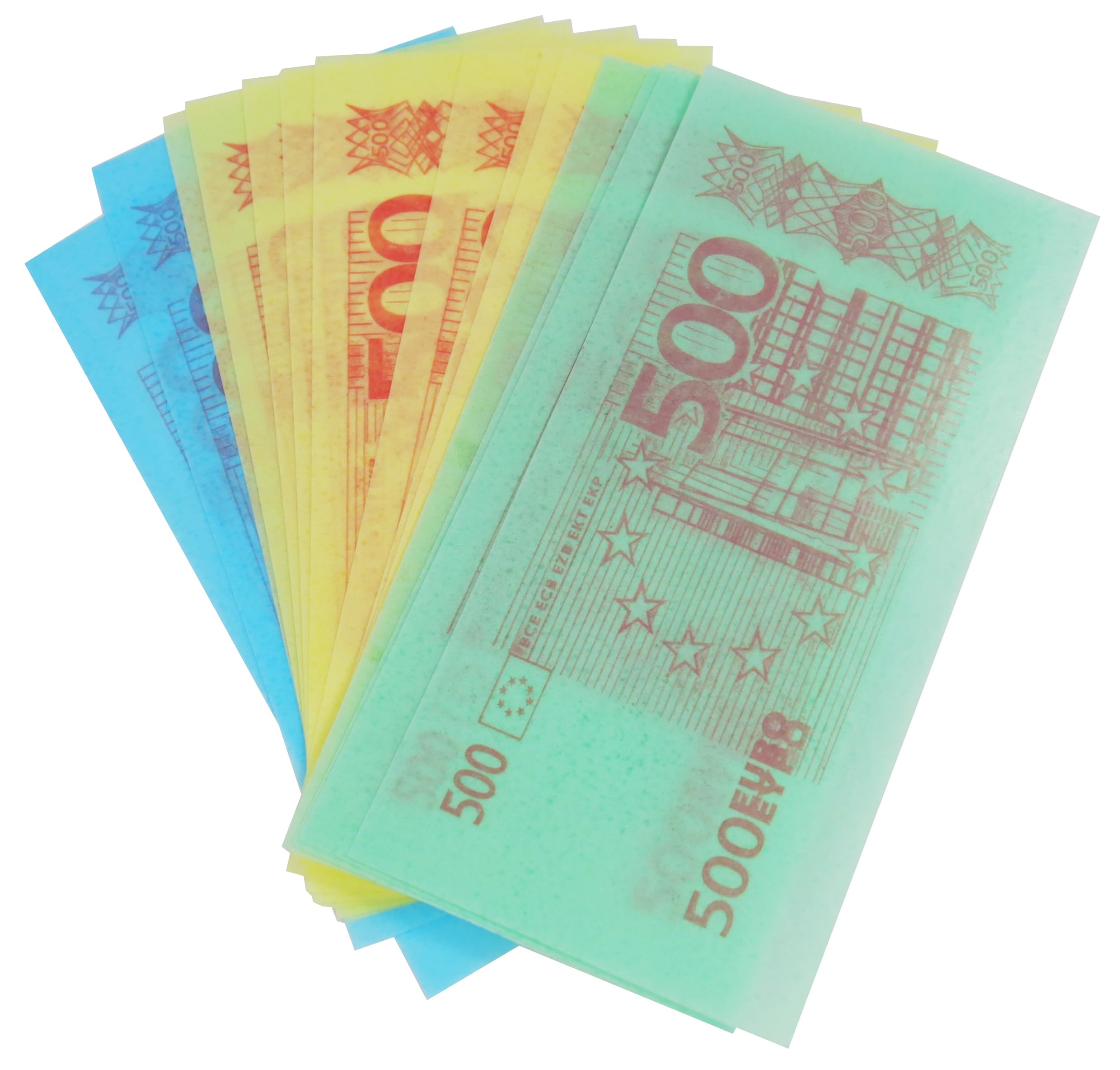 Crazy Candy Factory Funny Money Edible Paper Variety Pack - 24 Packs of Euro Notes | Wafer Form 3