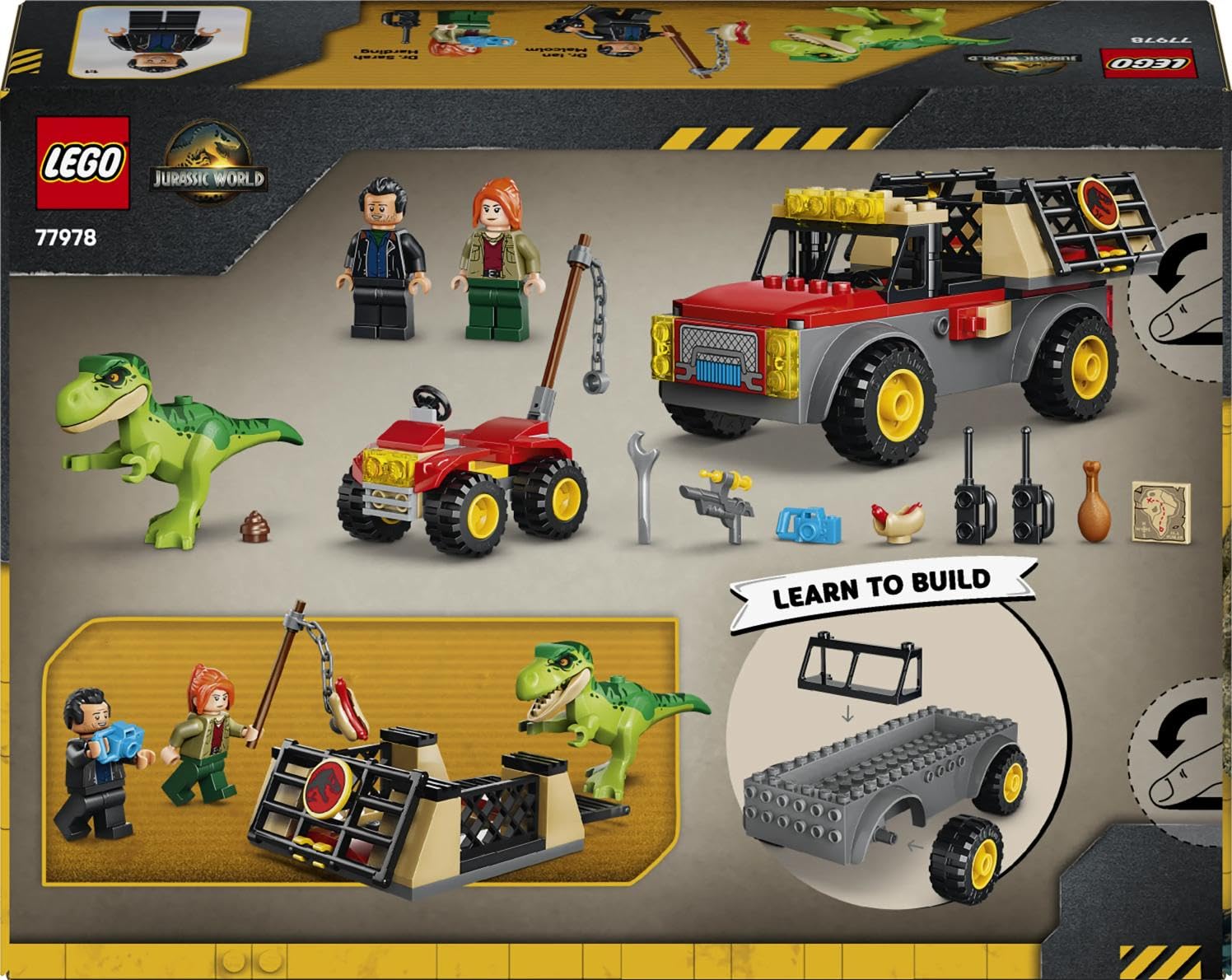 LEGO Jurassic World Young T. rex Transport Truck Building Set - Ages 4+ 8