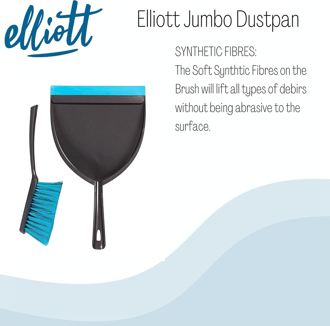 Elliott Large Garden Dustpan and Brush Set for Home and Light Commercial Use