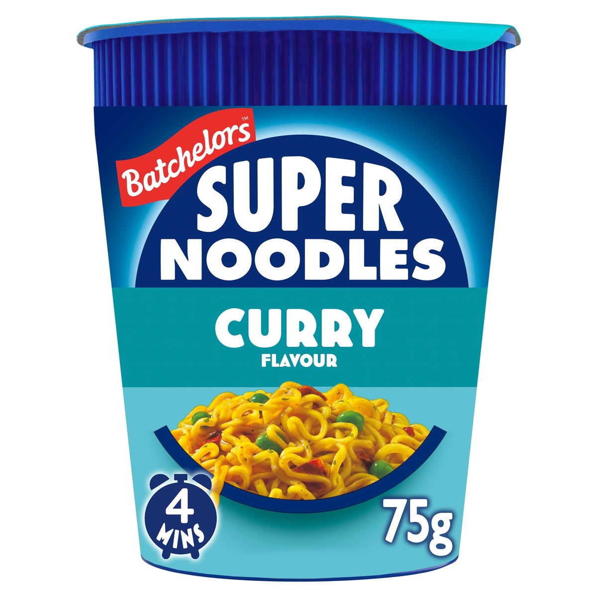Batchelors Super Noodles Curry Flavour Instant Snack Pot - 75 g