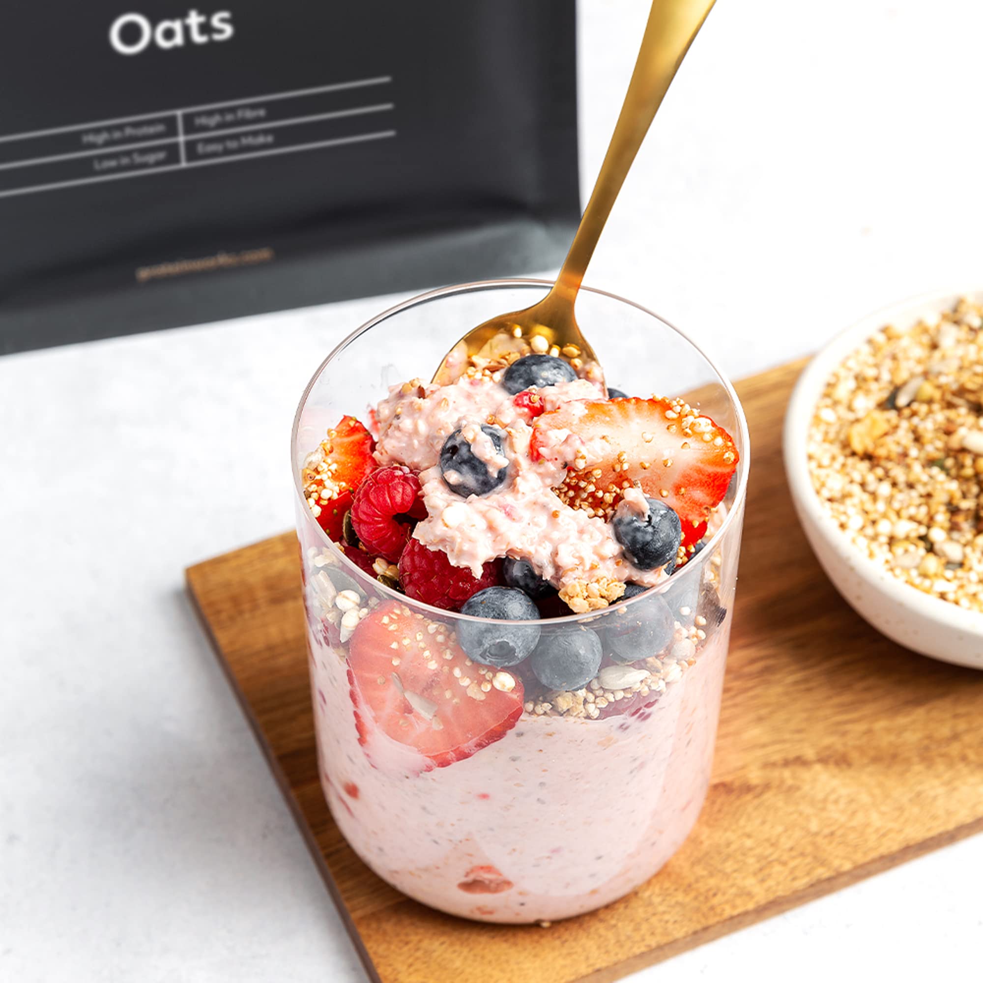 Protein Works - Dark Choc Raspberry Overnight Oats | High Protein, Low Sugar Breakfast | 500 g 6
