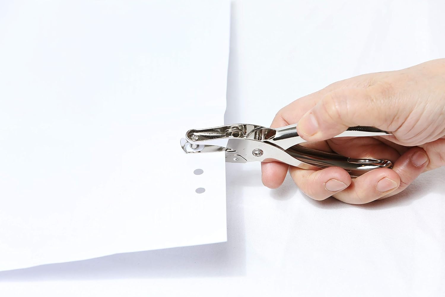 Brillaint Style Single Hole Punch Single Hole Pliers Punch One Hole Chrome Metal 4