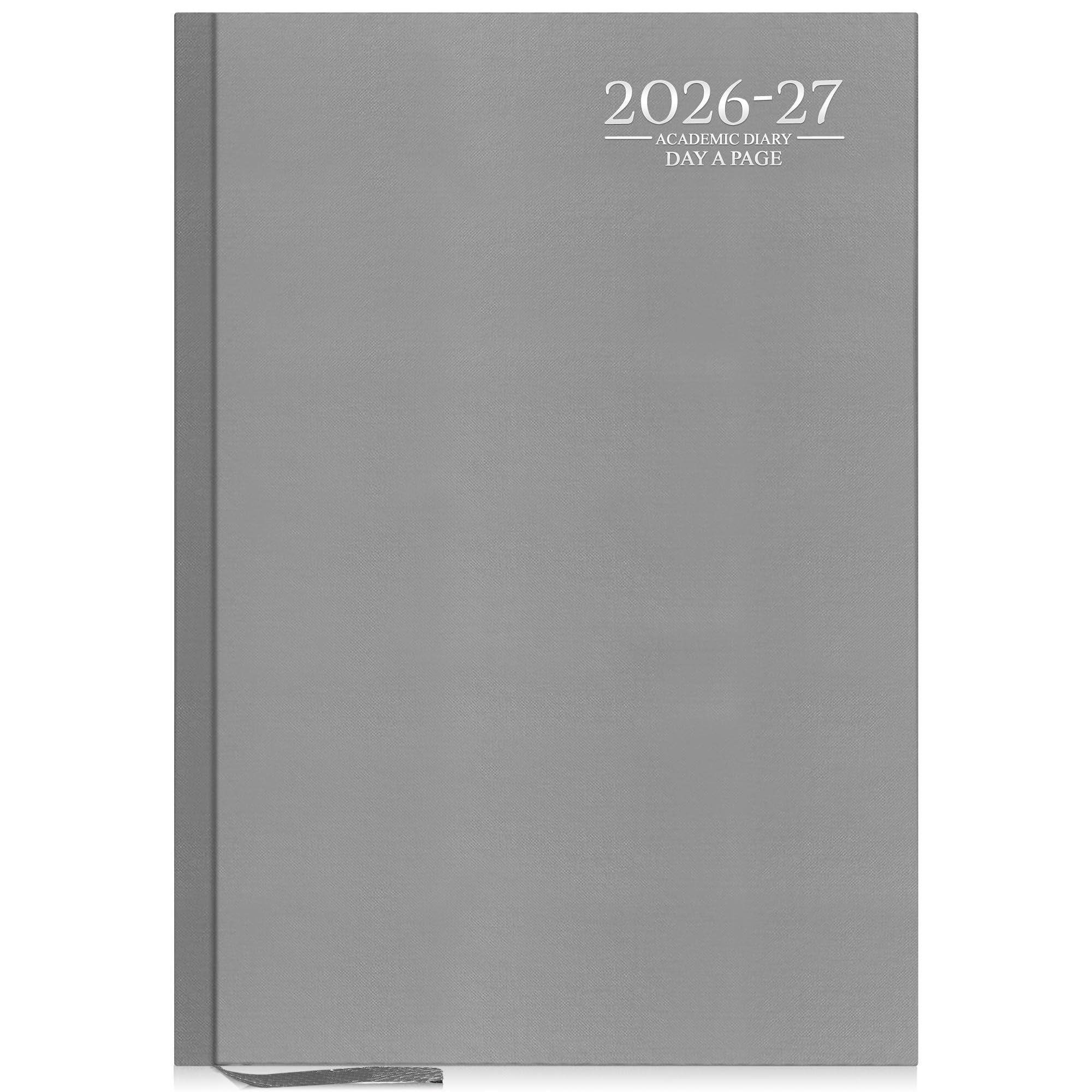 G4GADGET 2026-2027 Academic Diary | A4 Day A Page | Grey Hardback