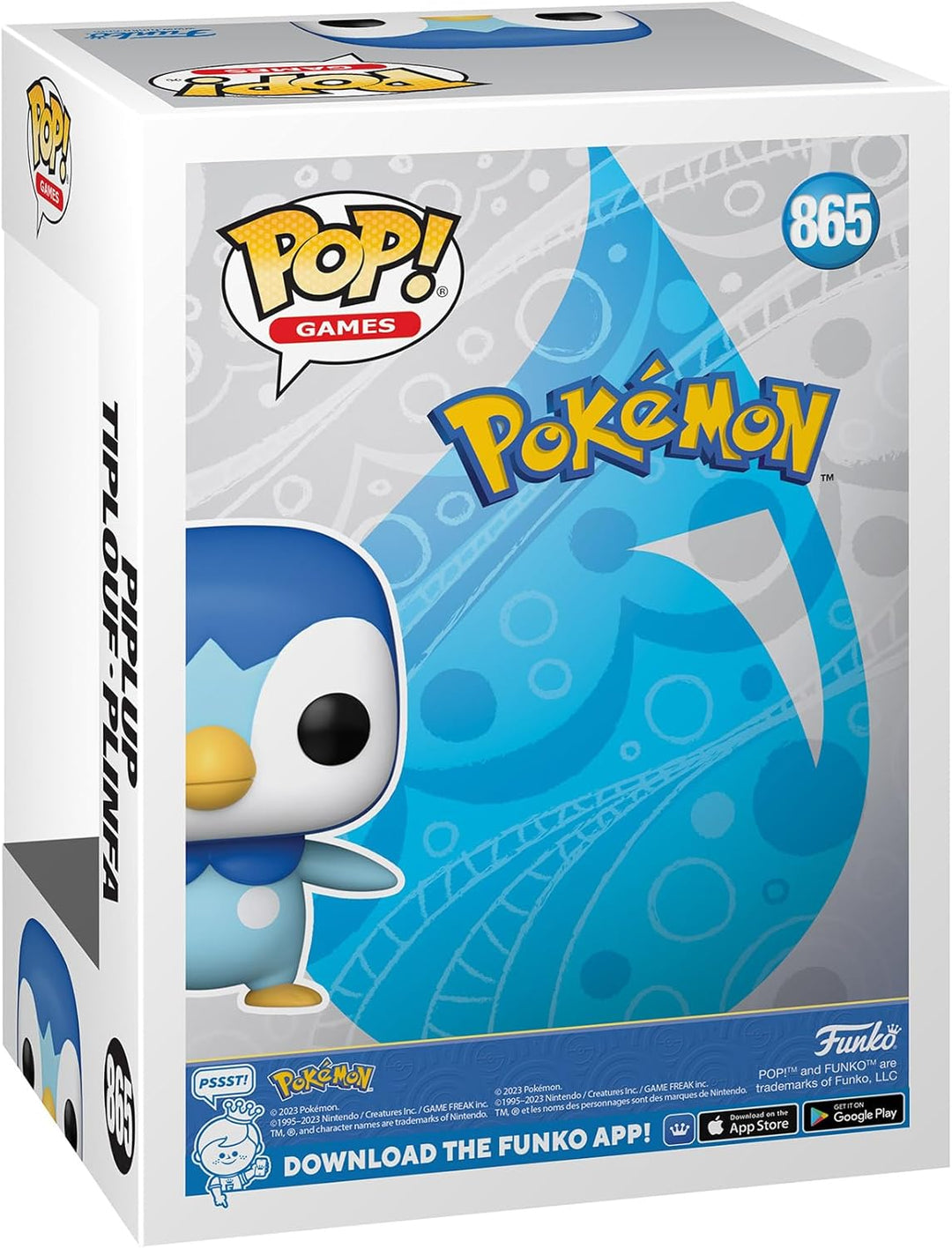 Funko Pop! Games Pokémon - Piplup Vinyl Figure (Model Number: 12345)