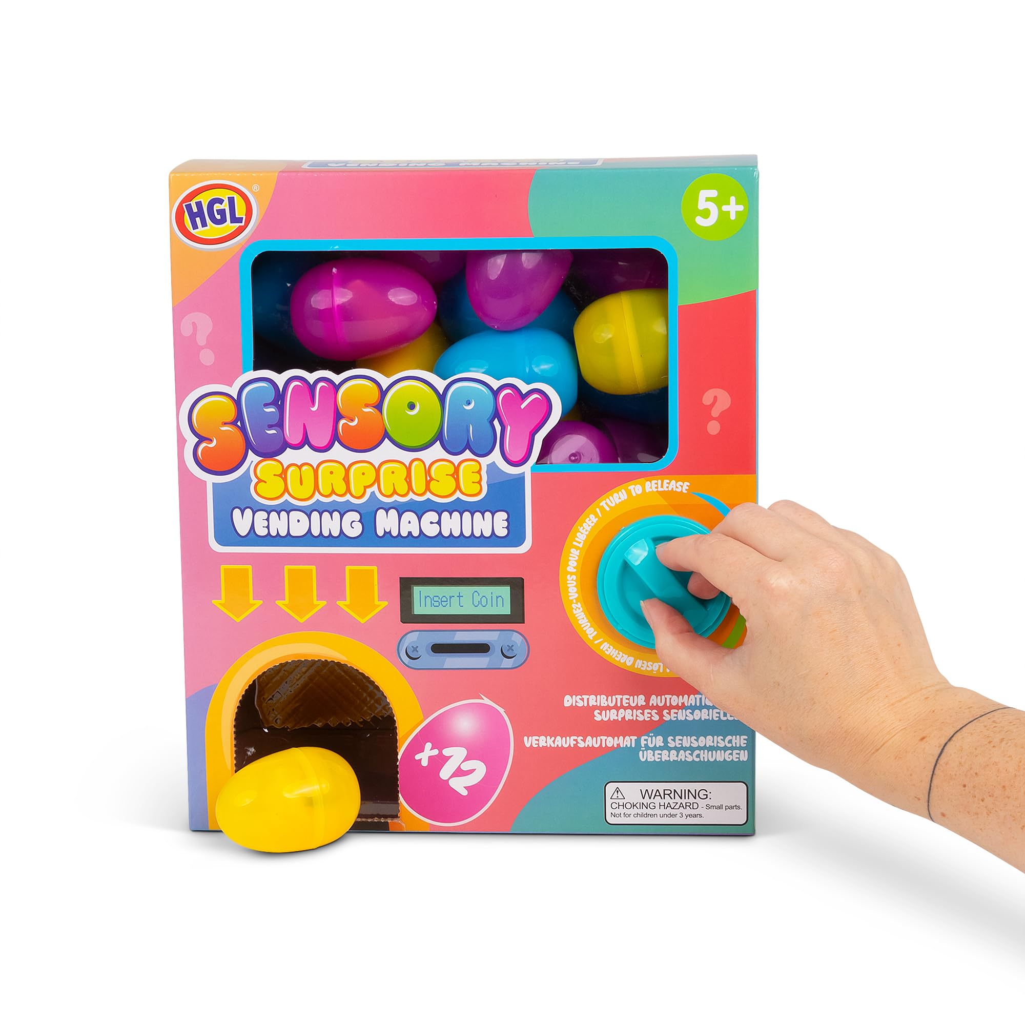 HGL Sensory Surprise Vending Machine - Interactive Fidget Toy Set for Kids 5+ 6