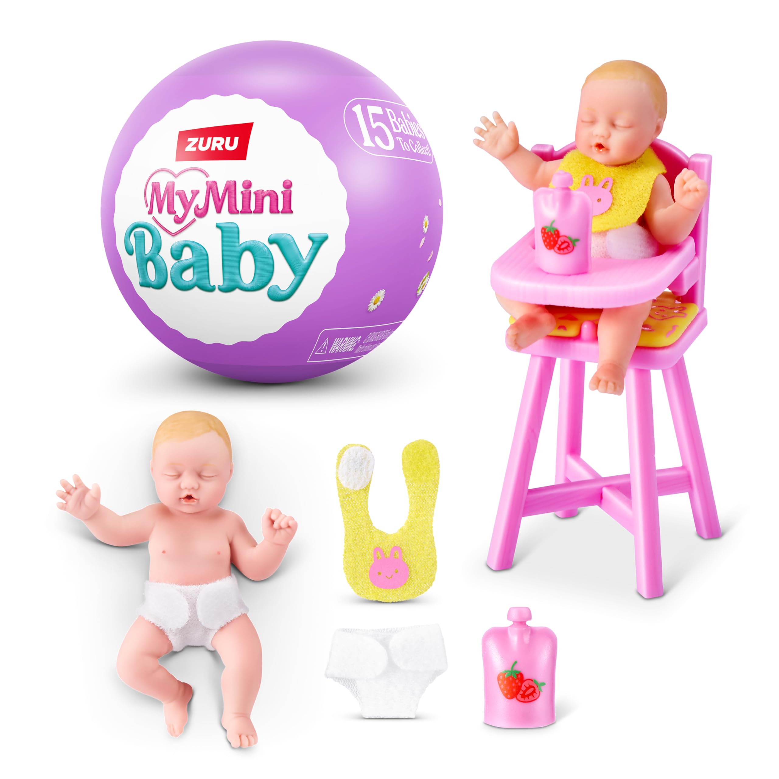 ZURU MY MINI My Mini Baby Series 2 Collectible Mystery Capsule Playset for Girls | 5 Surprises