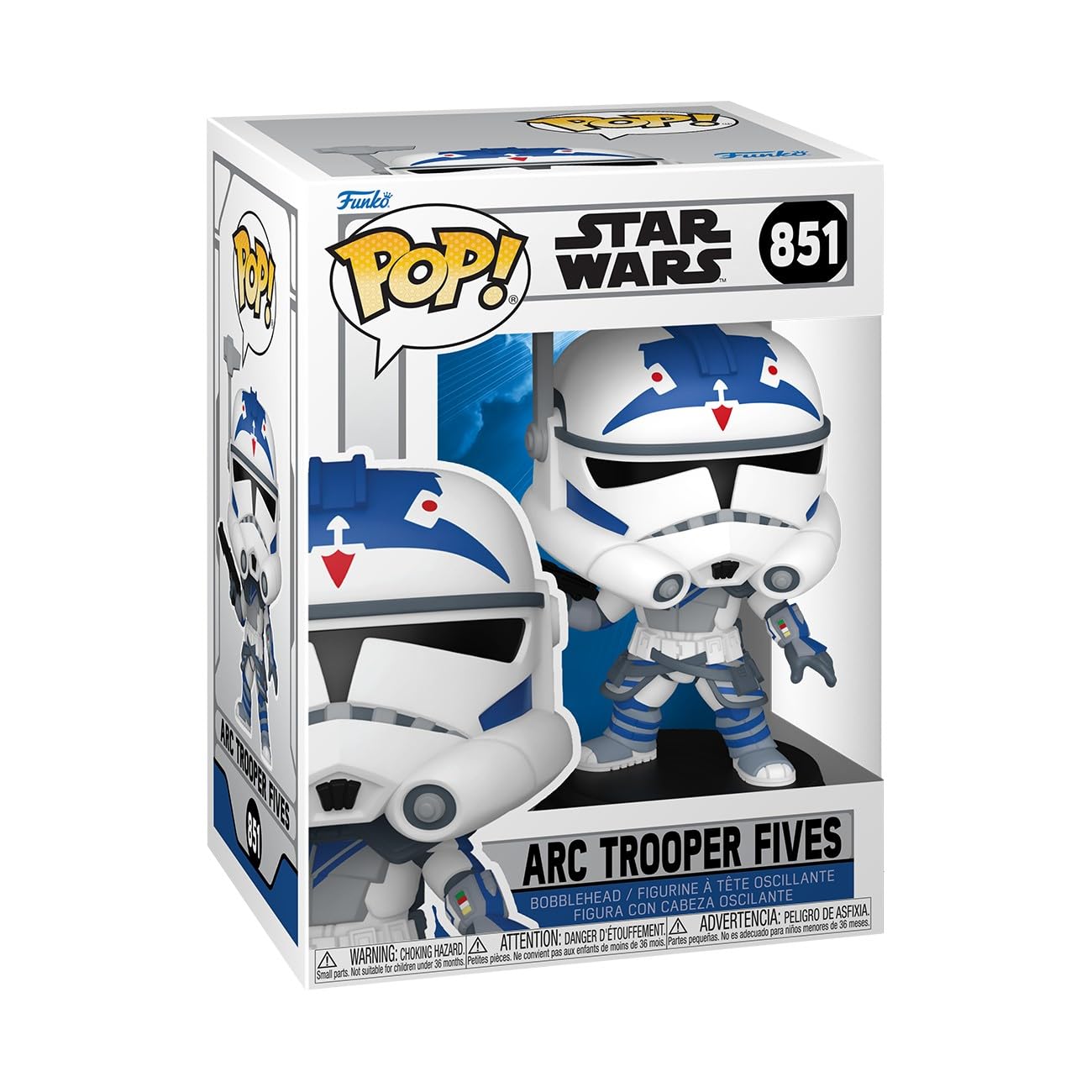 Funko POP! Star Wars: Clone Wars - Fives ARC2 Vinyl Figure | Approx 3.75 Inches Tall 1