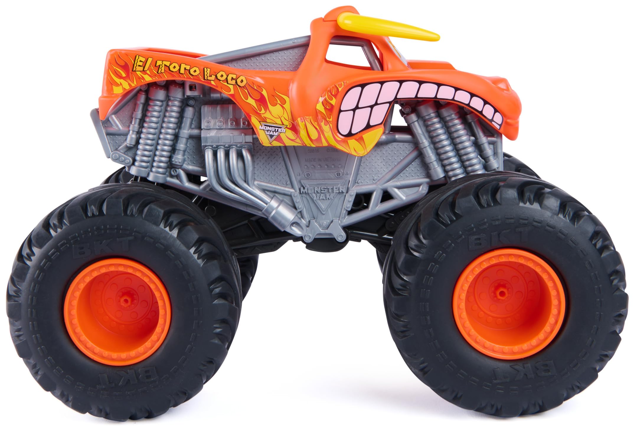 Monster Jam Rev ‘N Roar El Toro Loco 1:15 Scale Monster Truck with Sound Effects | 4WD 5