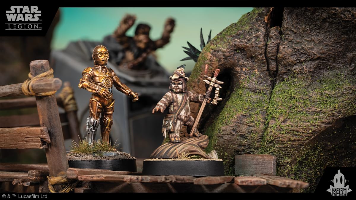 Atomic Mass Games Star Wars: Legion Logray & Wicket Commander Expansion 7